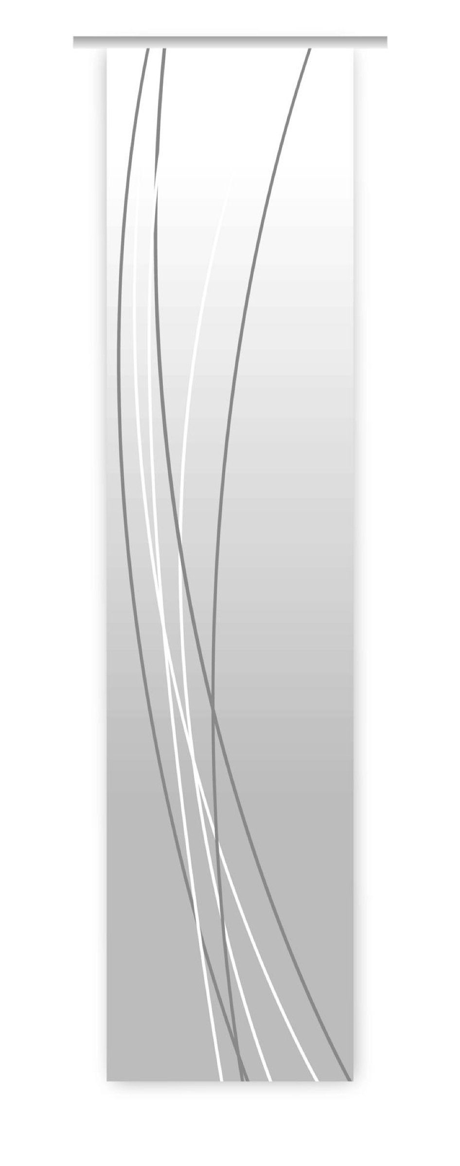 Schiebegardine Linea dunkelgrau up dark Schiebevorhang HxB 260x60 cm -  B-line, gardinen-for-life