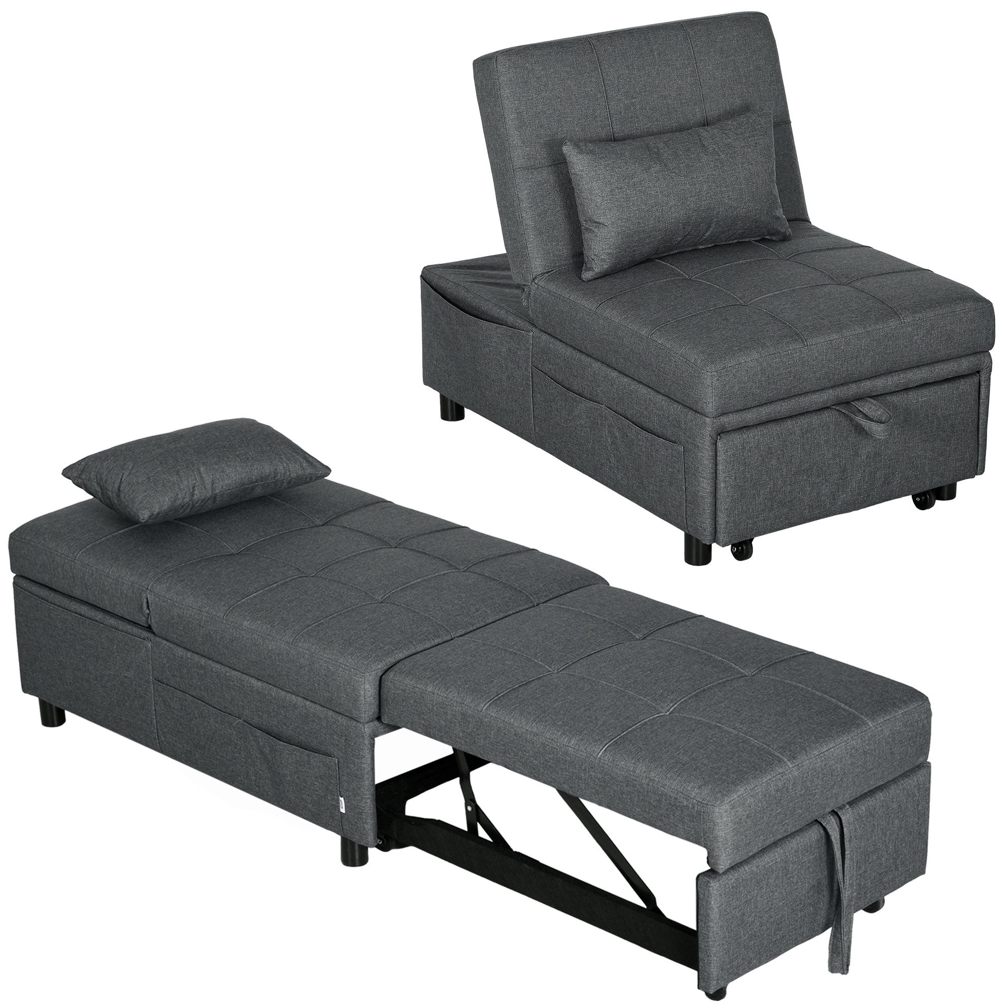 HOMCOM Sessel 3 in 1 Klappsessel günstig online kaufen
