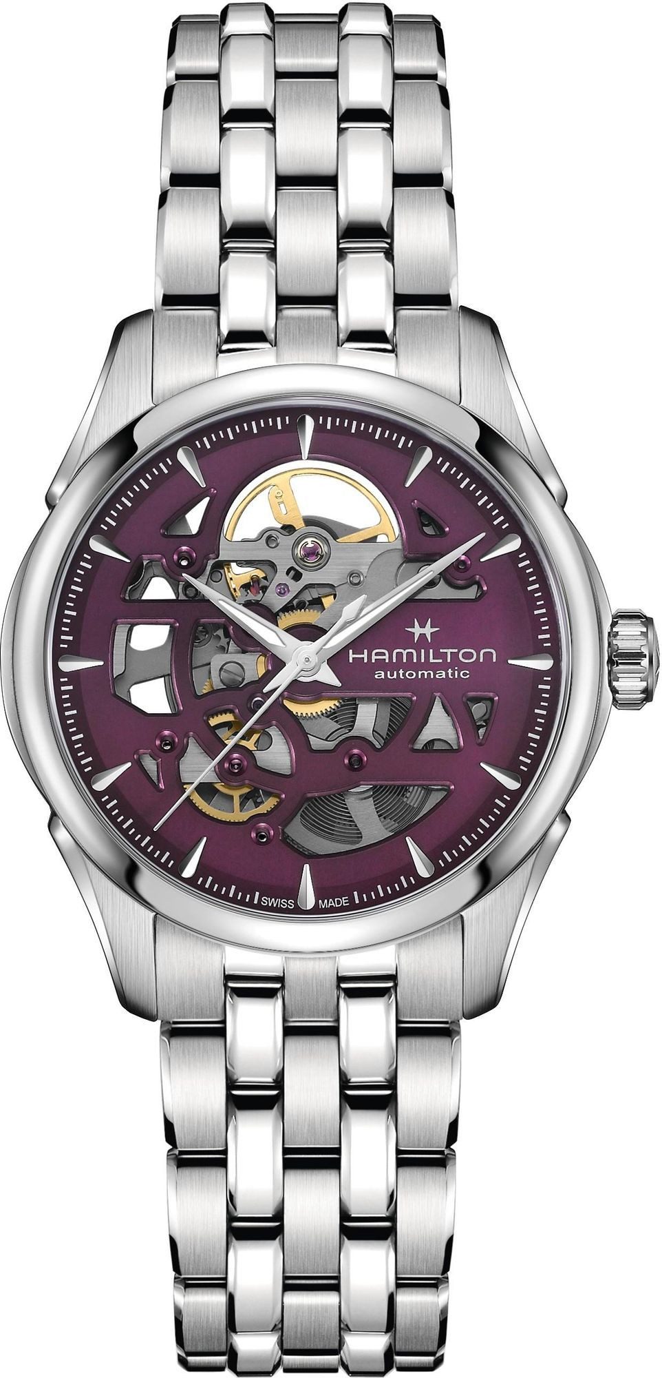 Hamilton Automatikuhr Jazzmaster Skeleton Lady Damen Automatikuhr