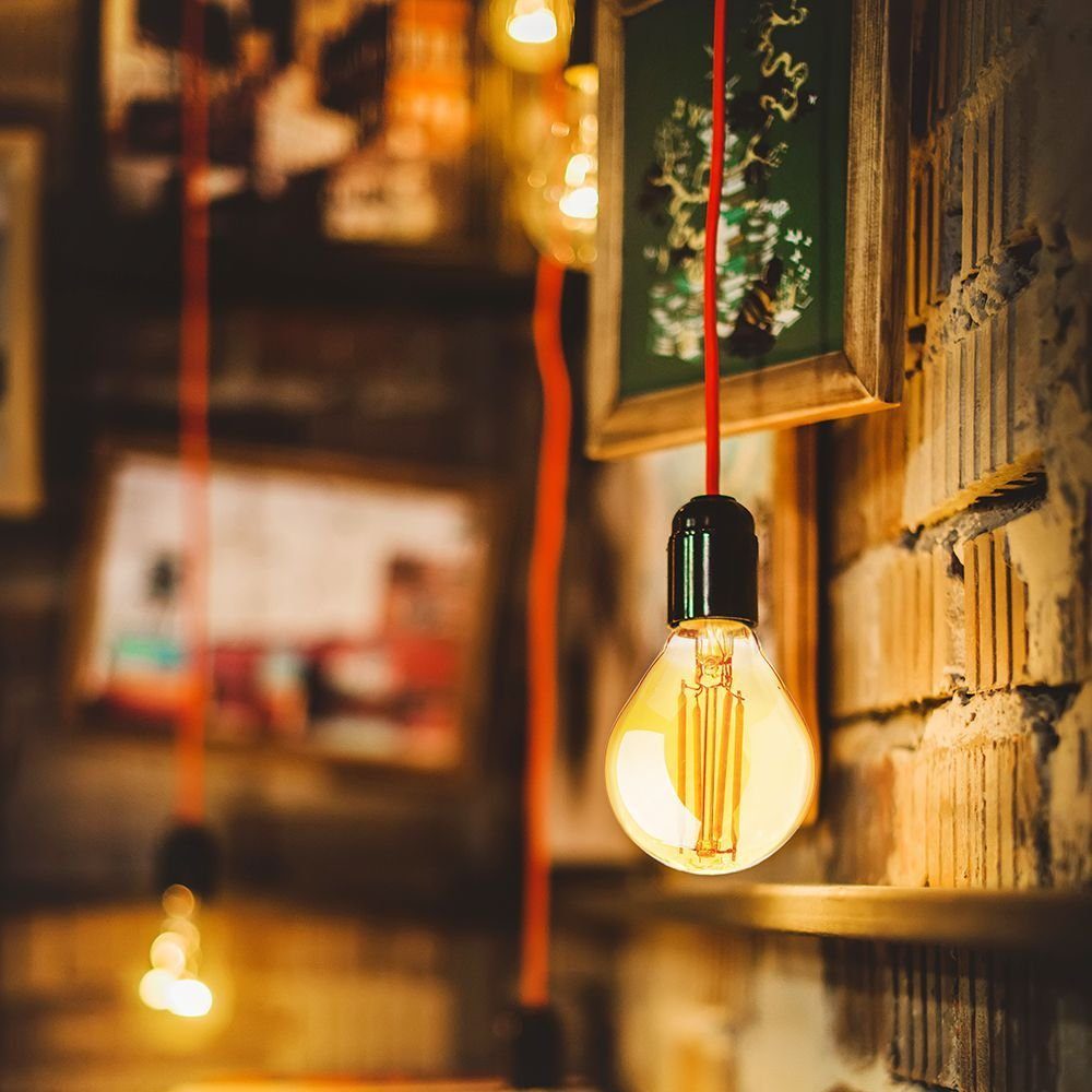 V-TAC LED-Leuchtmittel 4 W E14 Edison LED Vintage Filament Glühbirne Birne Leuchtmittel Retro, 5 St., Warmweiß, Mini Lampe getöntes Glas 350 Lumen warmes licht 5er Set