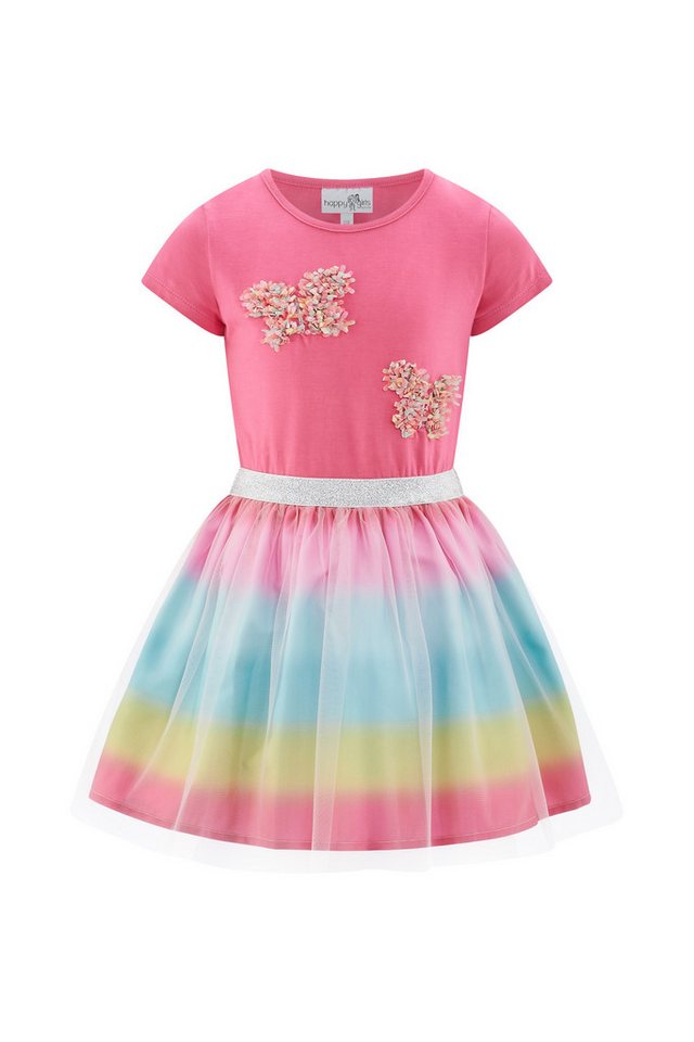 happy girls Jerseykleid mit tollem Tüllrock und hochwertig applizierten Schmetterlingen