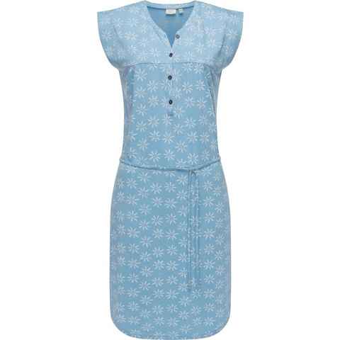 Ragwear Sommerkleid Zofka leichtes Jersey Kleid mit sommerlichem Print