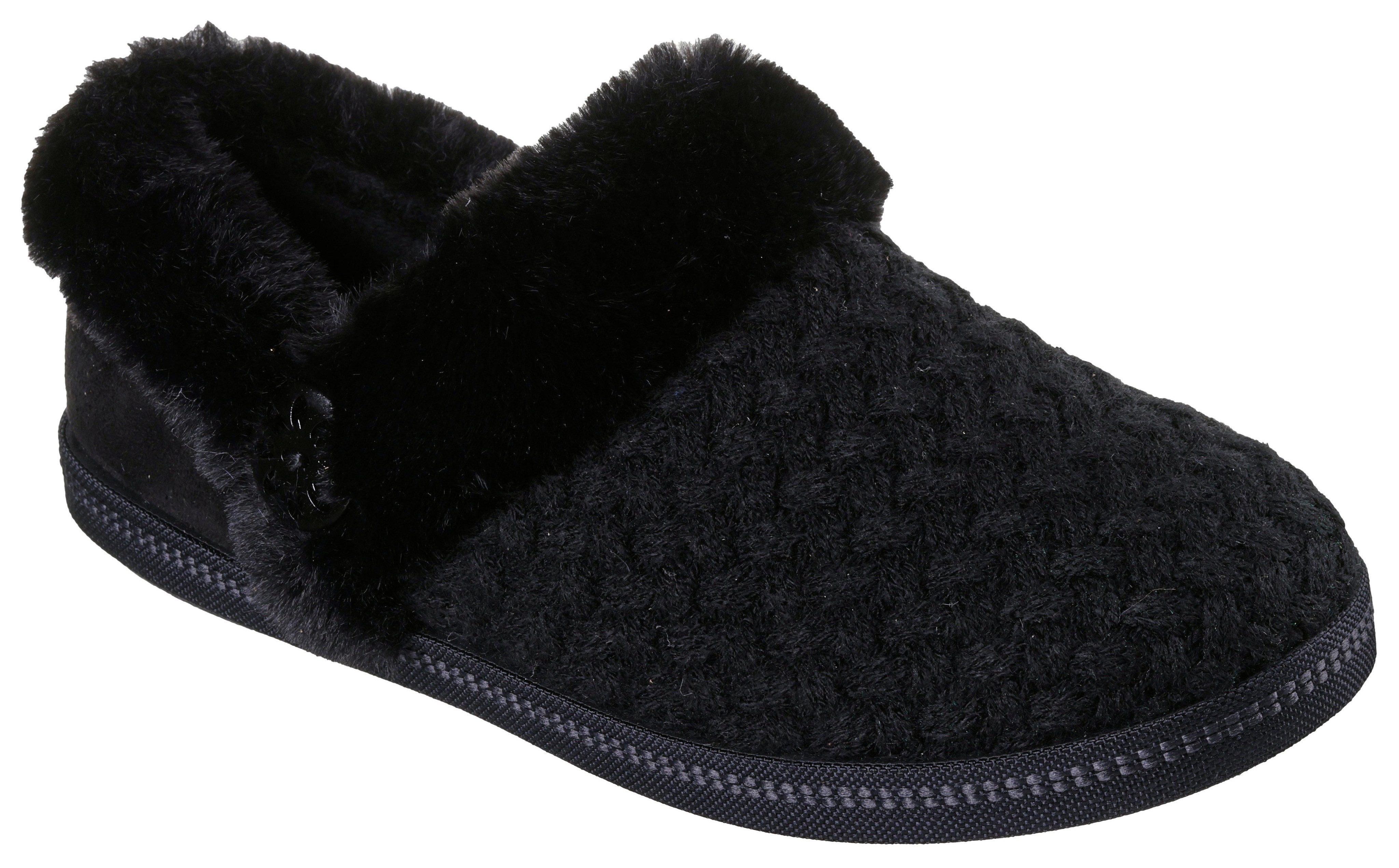 Skechers COZY CAMPFIRE Plüsch Hausschuhe Pantoffel, Slipper mit Warmfutter