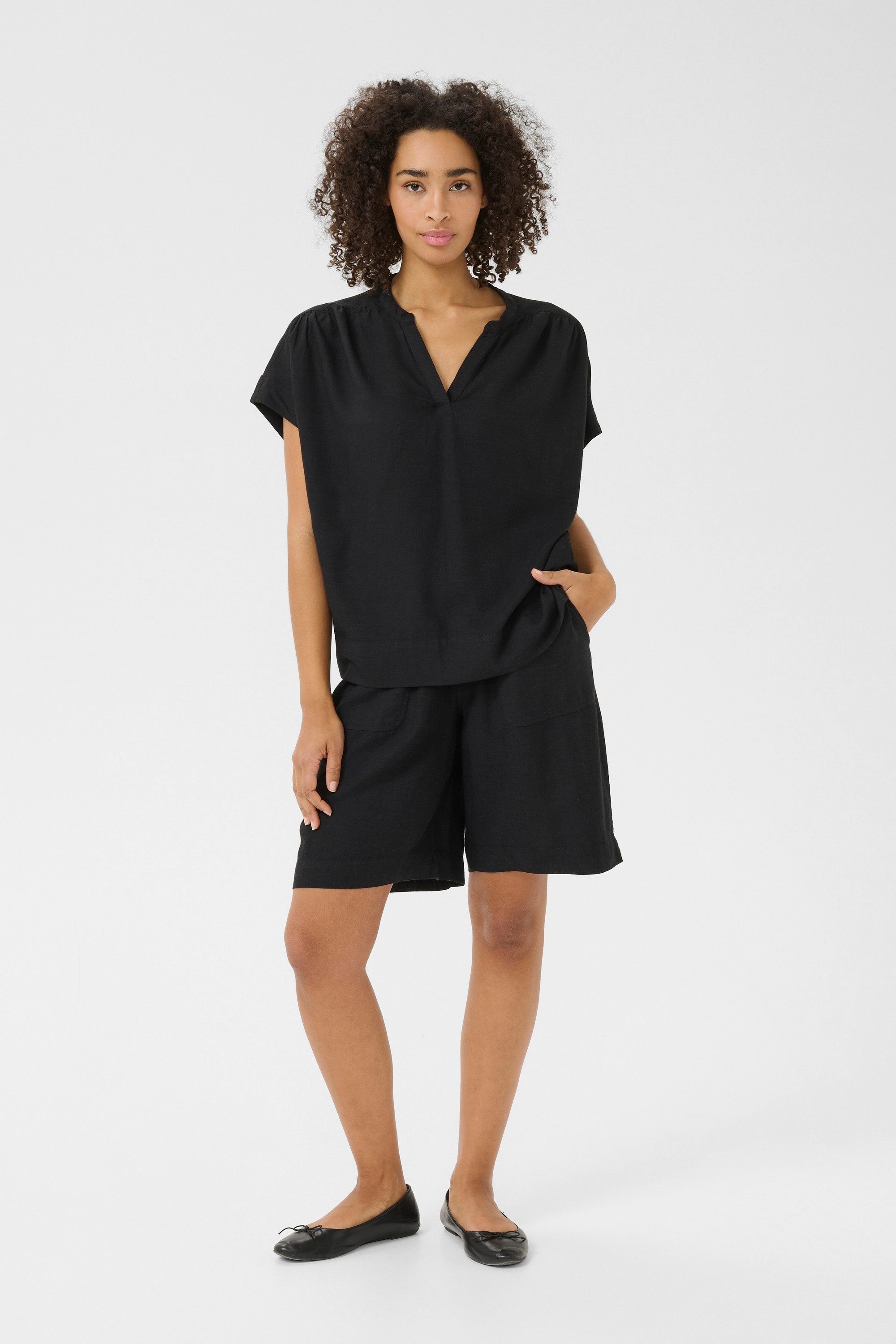 KAFFE Kurzarmbluse Kurzarm-Bluse KAmilia günstig online kaufen