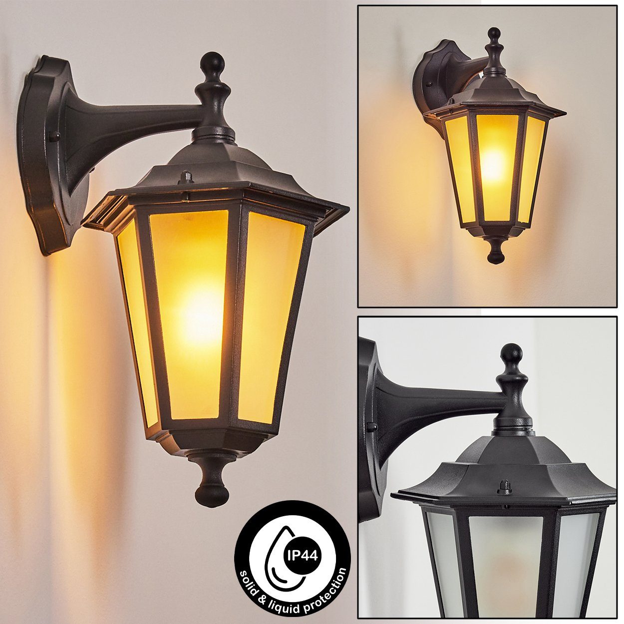 hofstein Außen-Wandleuchte Wandlampe abwärts in antikem günstig online kaufen