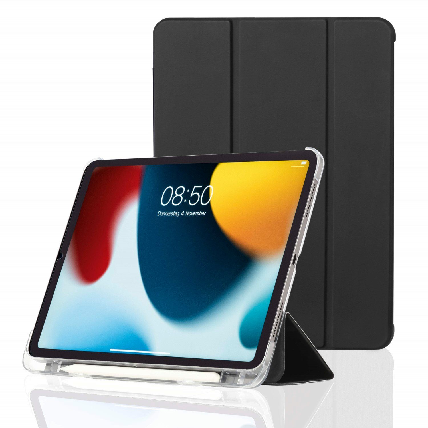 Hama Tablet-Hülle Smart Case Tasche Fold Clear Cover Hülle Grau, Standfunktion Magnet-Verschluss für Apple iPad mini 6 2021 8,3"