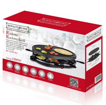 Royalty Line Tischgrill Raclette Party Grill Tischgrill Elektrogrill Crepesmaker ROYALTY LINE