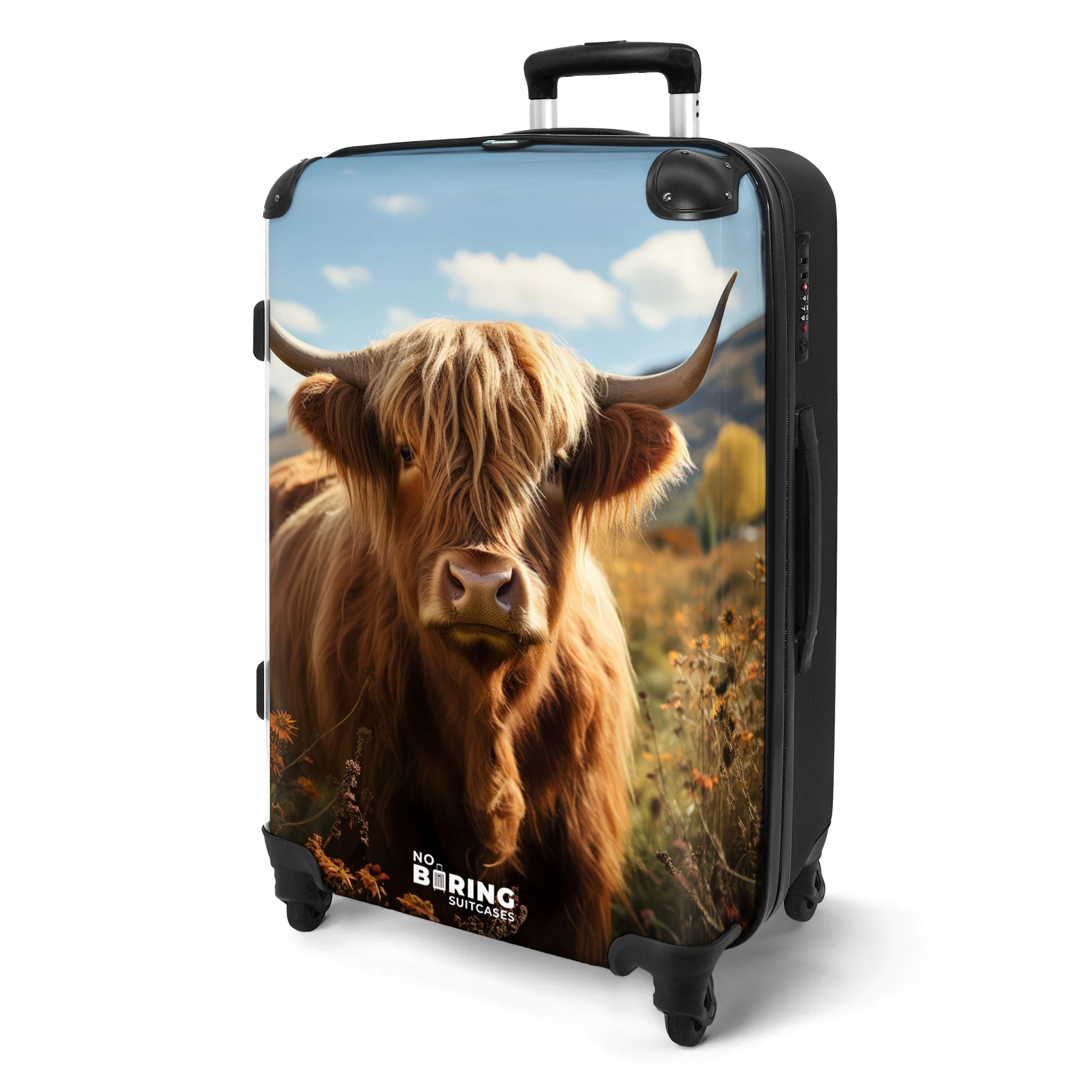 NoBoringSuitcases.com© Hartschalen-Trolley Schottischer Highlander auf der günstig online kaufen