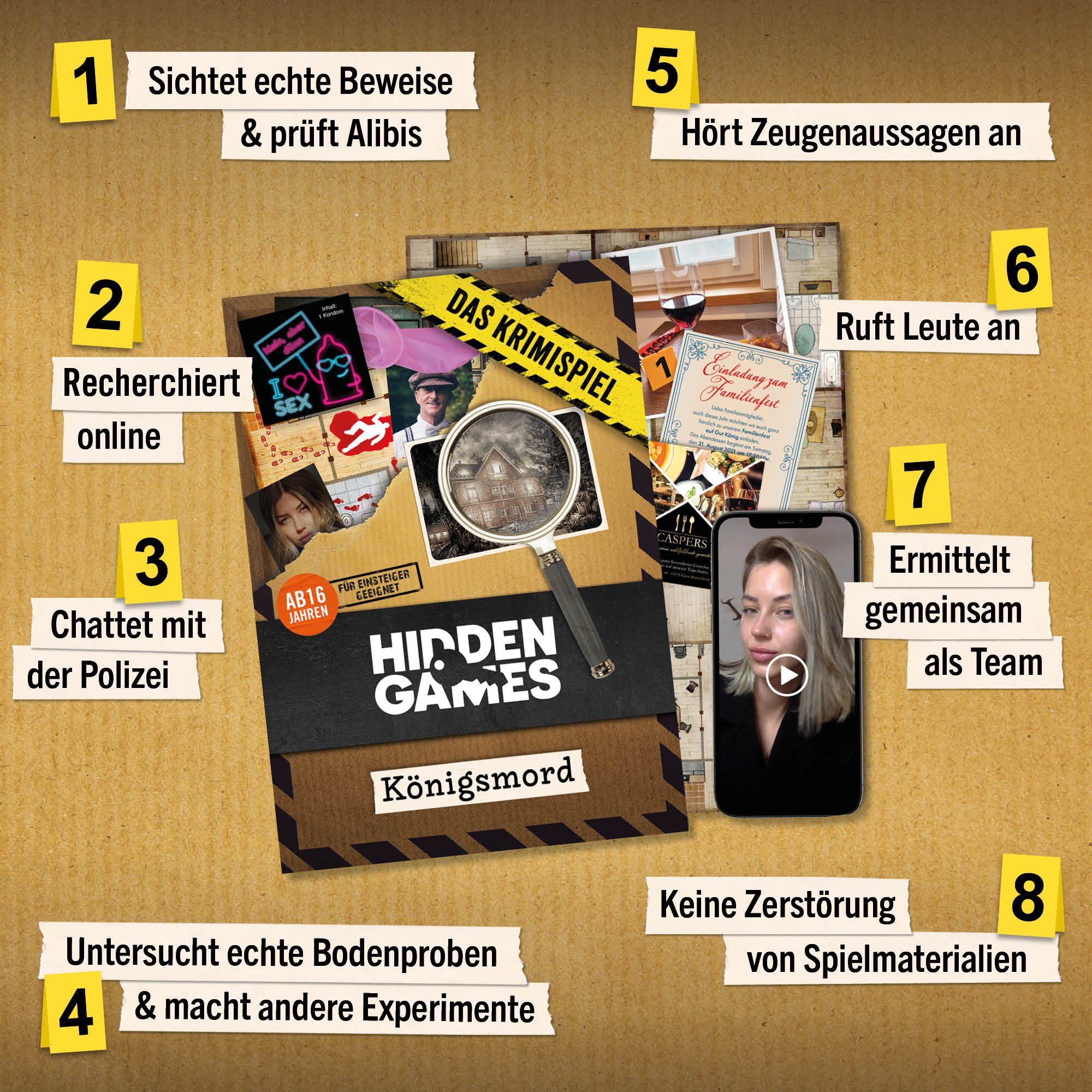 Hidden Games Tatort Spiel Eiskaltes Verbrechen, Der Winterkrimi, Made in Germany