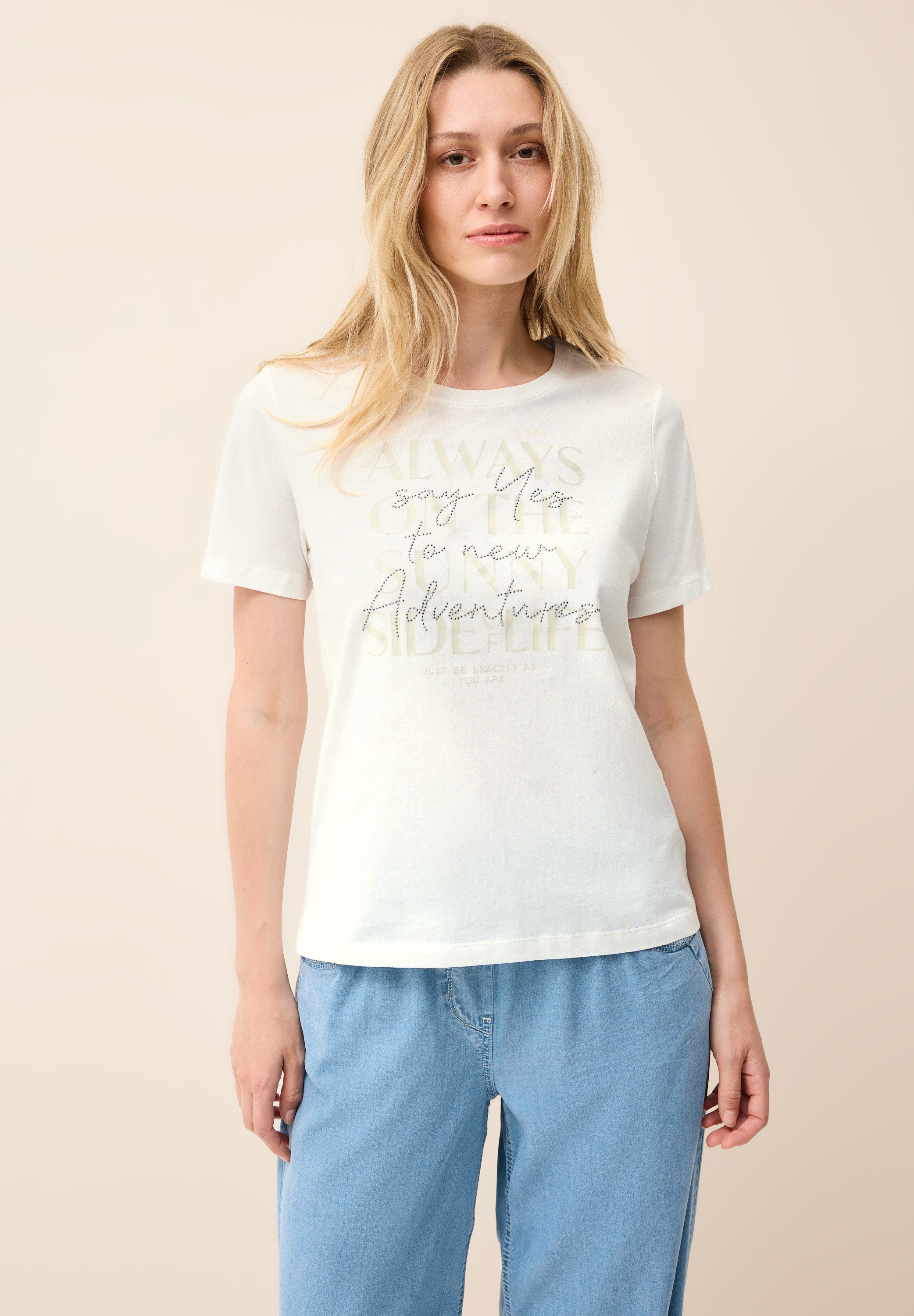 Cecil Print-Shirt, aus reiner Baumwolle günstig online kaufen