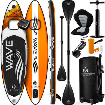 KESSER SUP-Board, SUP Board Aufblasbar Set mit Sichtfenster Stand Up Paddle