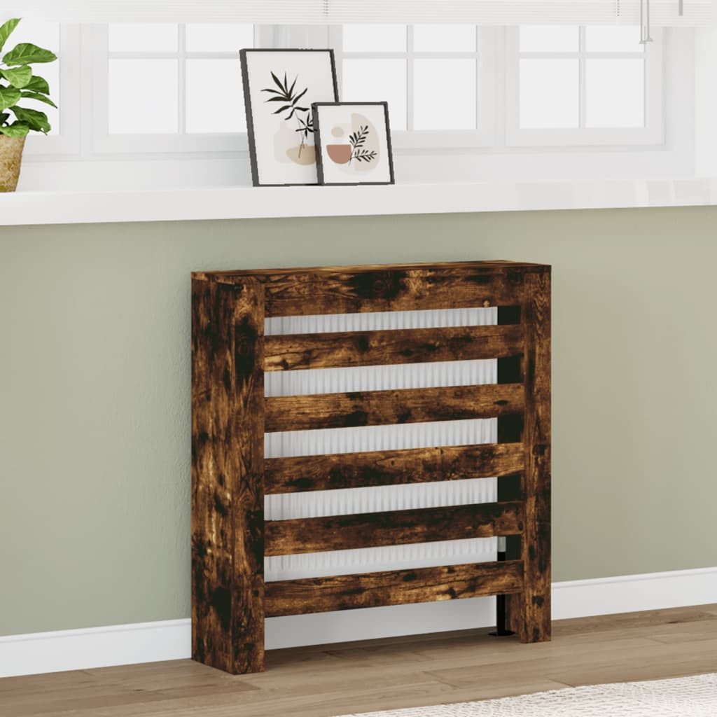 vidaXL Heizkörper Heizkörperverkleidung Räuchereiche 78x20x82 cm Holzwerkstoff