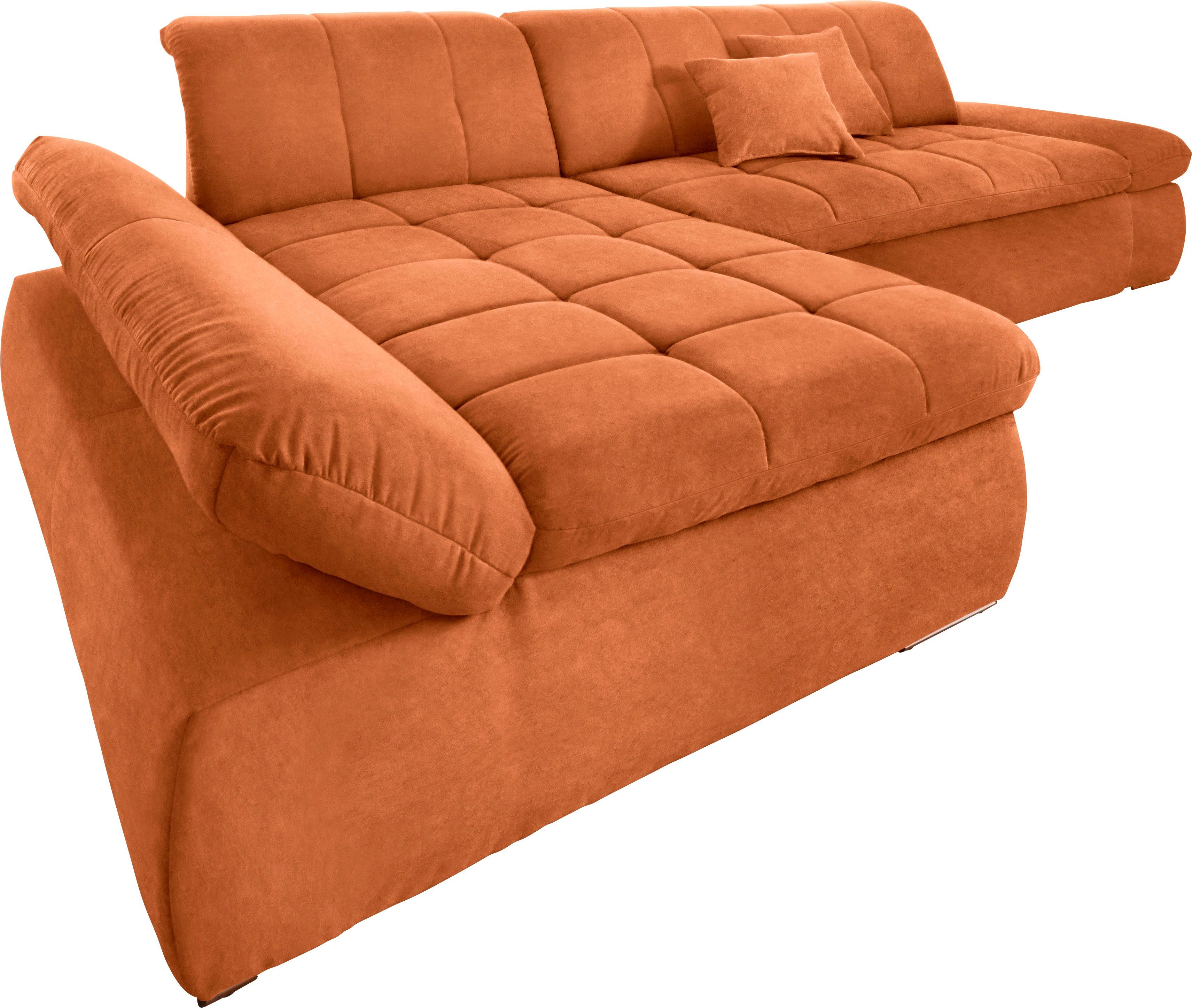 DOMO collection Ecksofa NMoric XXL, B/T/H: 300/172/80cm, L-Form, wahlweise günstig online kaufen