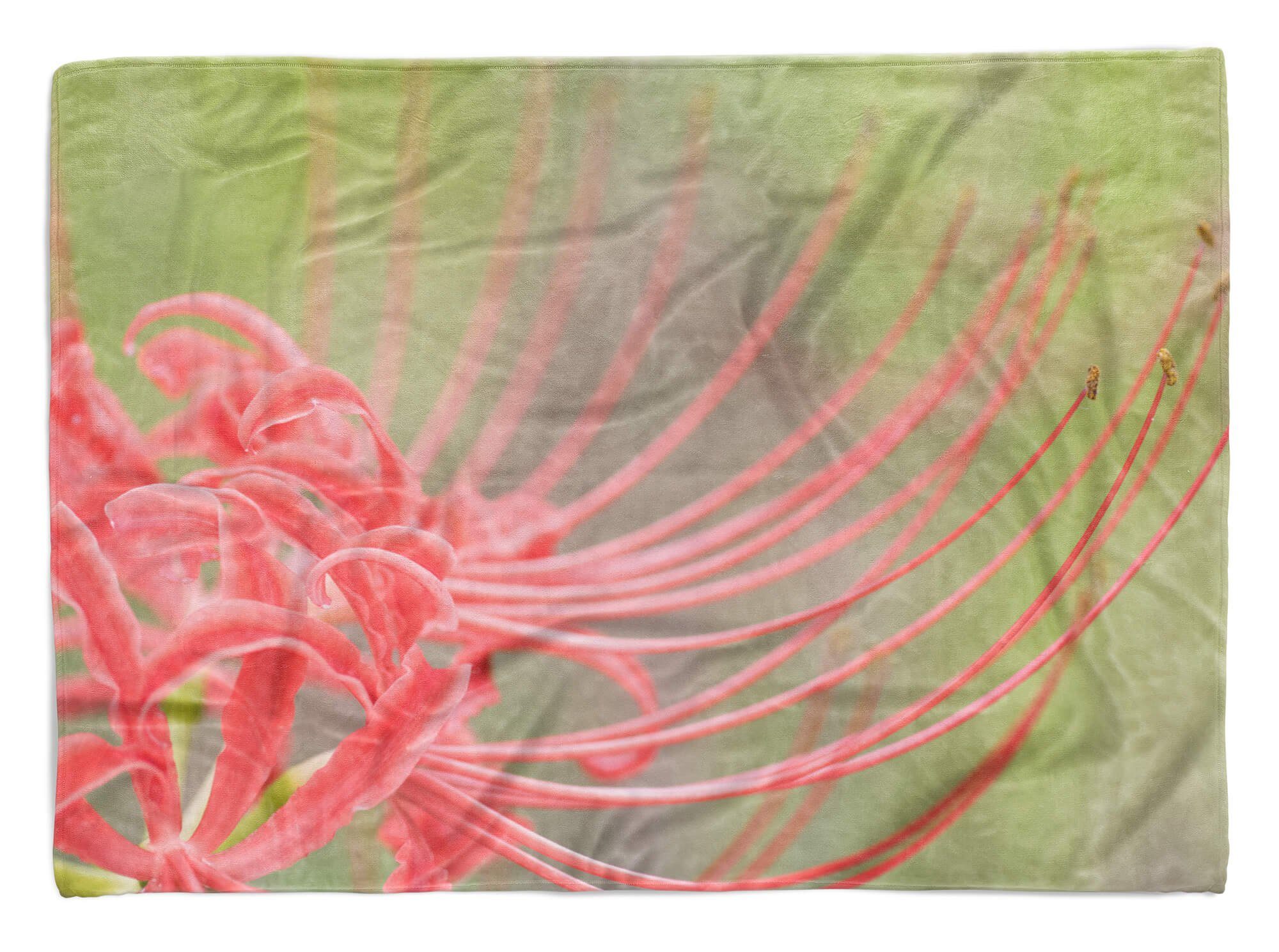 Kuscheldecke (1-St), Handtücher Handtuch Handtuch B, Blume Art Saunatuch Fotomotiv kunstvolle mit Strandhandtuch Baumwolle-Polyester-Mix Sinus
