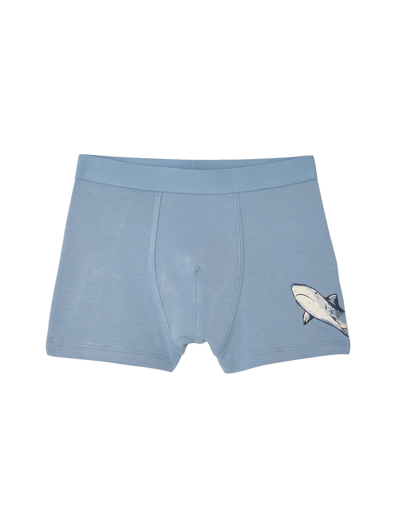vertbaudet Boxershorts Boxershorts mit Hai-Motiven, Jungen, Bio-Baumwolle 5er-Pack