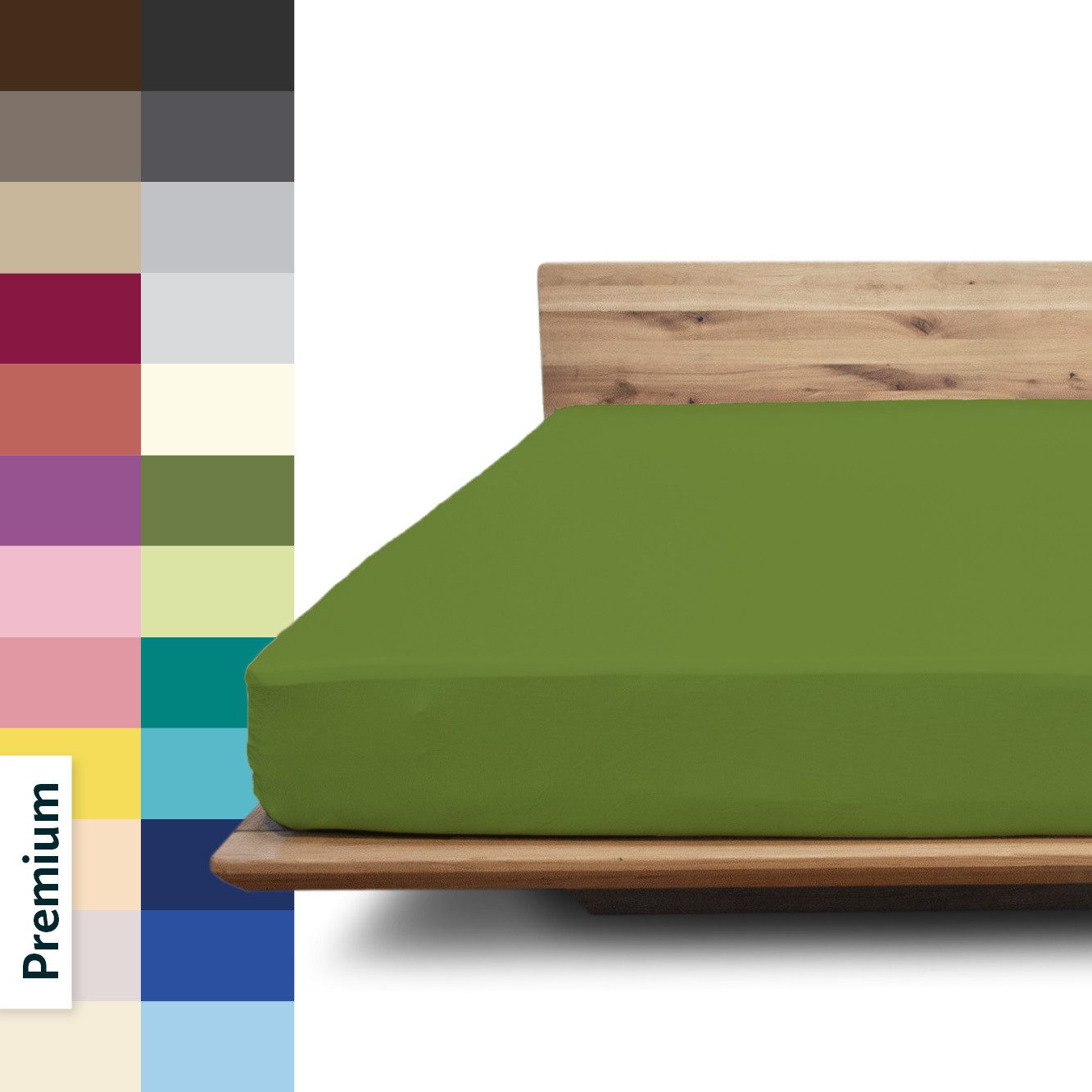 JONA SLEEP Spannbettlaken Premium, Gummizug: kein Verrutschen - dank robustem Multi-Stretch Gummi, wirft keine Falten und verrutscht nicht - optimale Passform, Bettlaken