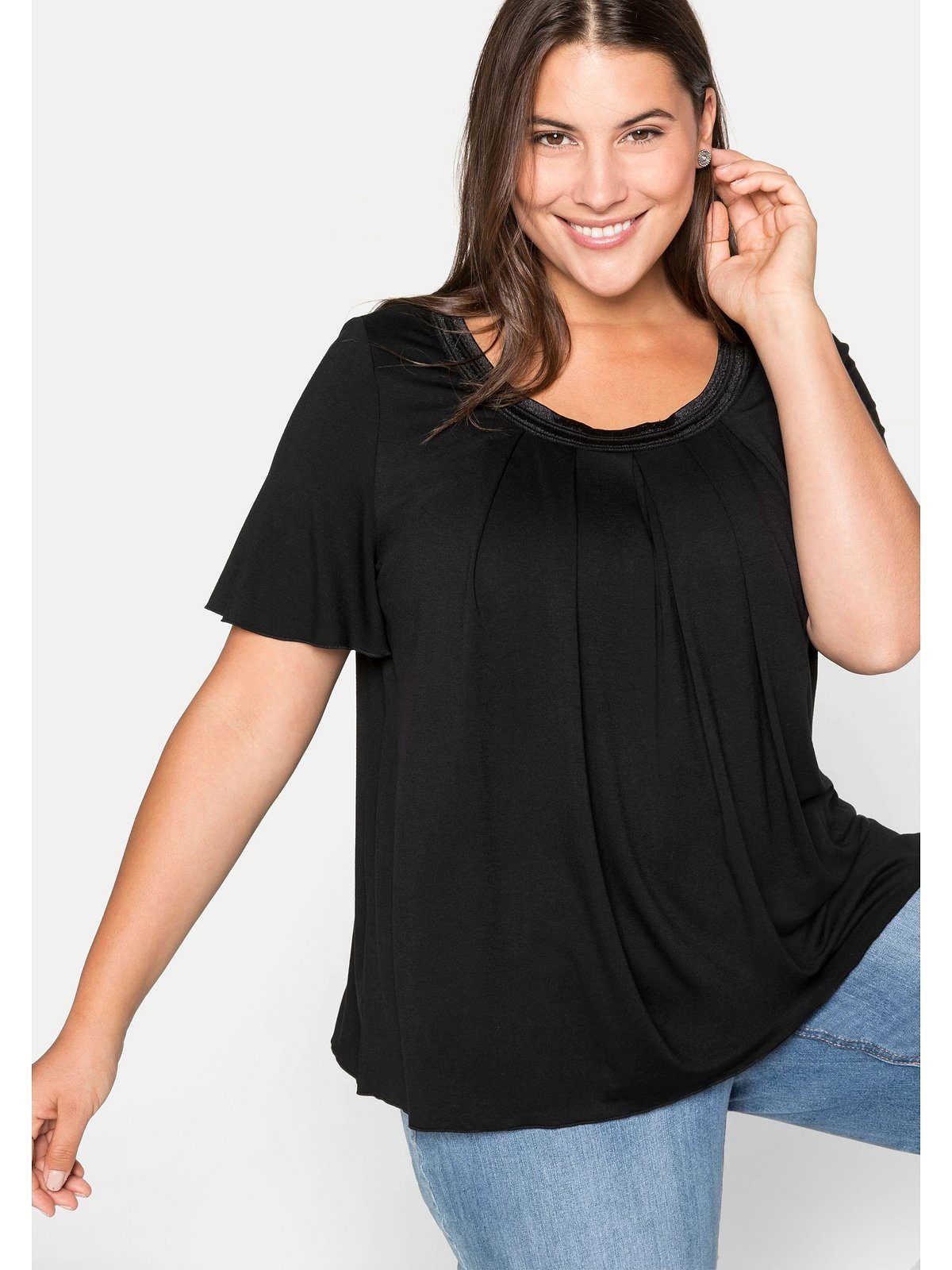 Sheego T-Shirt Große Größen in A-Linie günstig online kaufen