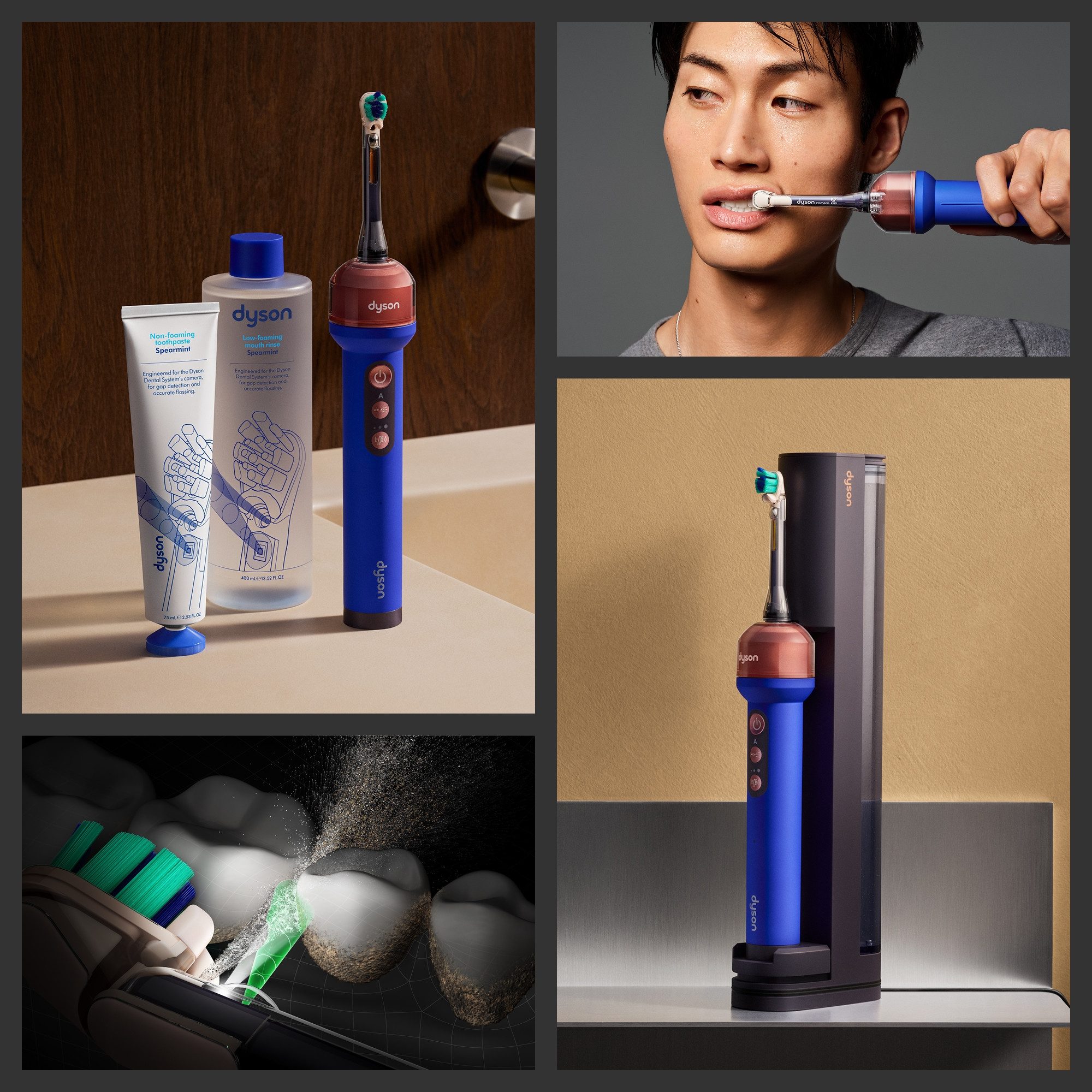 DYSON Elektrische Zahnbürste Dyson CameraJet™, Aufsteckbürsten: 2 St., Integrierte Kamera mit Gap Optical Targeting – Bild 3 von 5