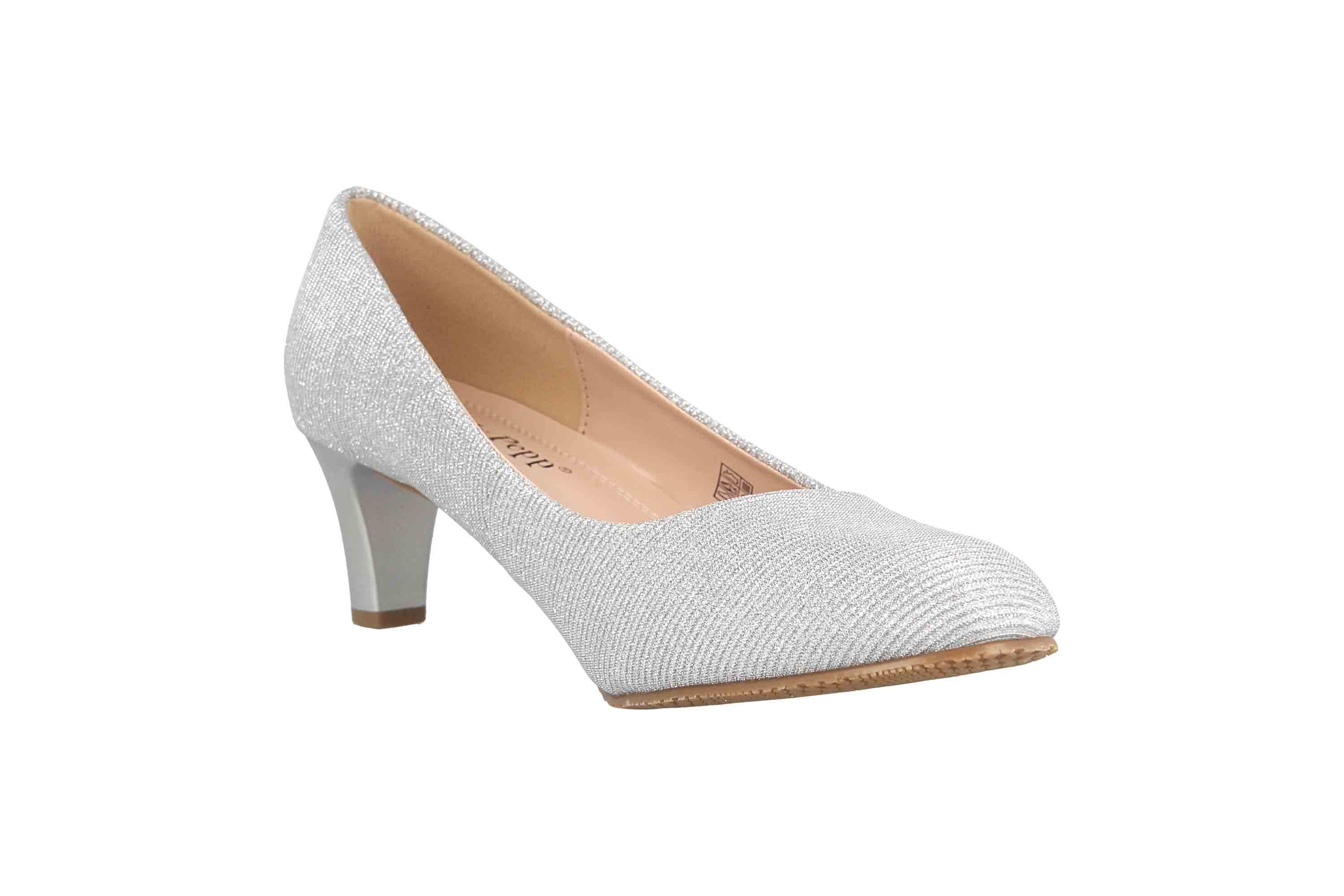 LadyPepp 2GY0211501 Silver Glitter Textile Pumps – Bild 5 von 5