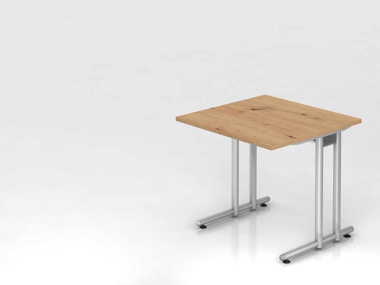 Schreibtisch Schreibtisch Mauno,  Ahorn,  BxT 80x80cm, Arbeitshöhe 72cm