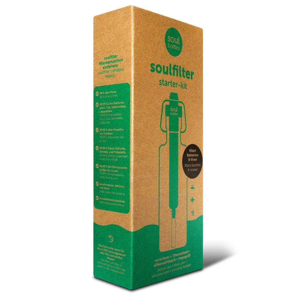Set Wasserfilter Wasserfilter Starter Trinkflaschen für soulbottles Soulfilter