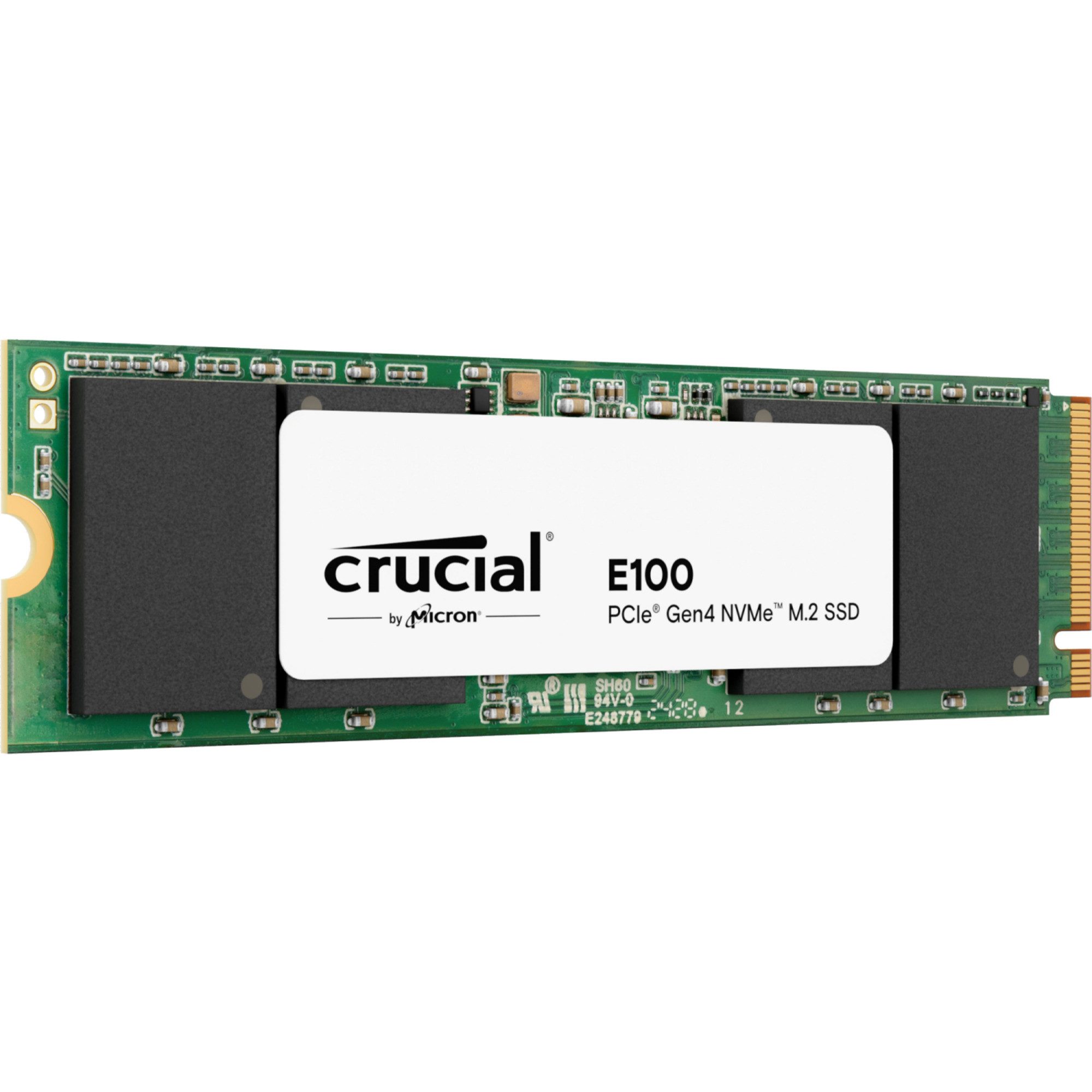 Crucial Crucial E100 2 TB, SSD, (PCIe 4.0 x4, NVMe, M.2 interne HDD-Festplatte (2 TB) Steckkarte"