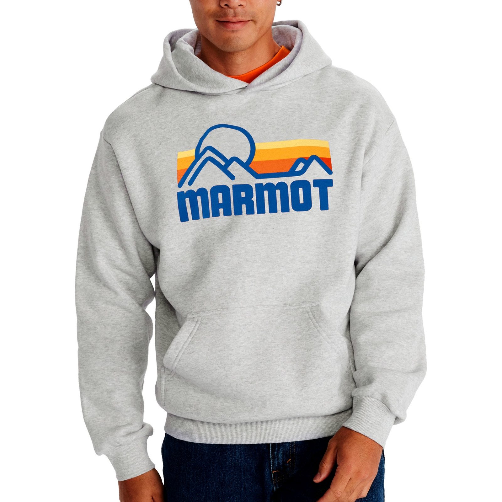 Marmot Kapuzenpullover Coastal Hoody mit Marmot-Grafik in Siebdruck auf der Brust