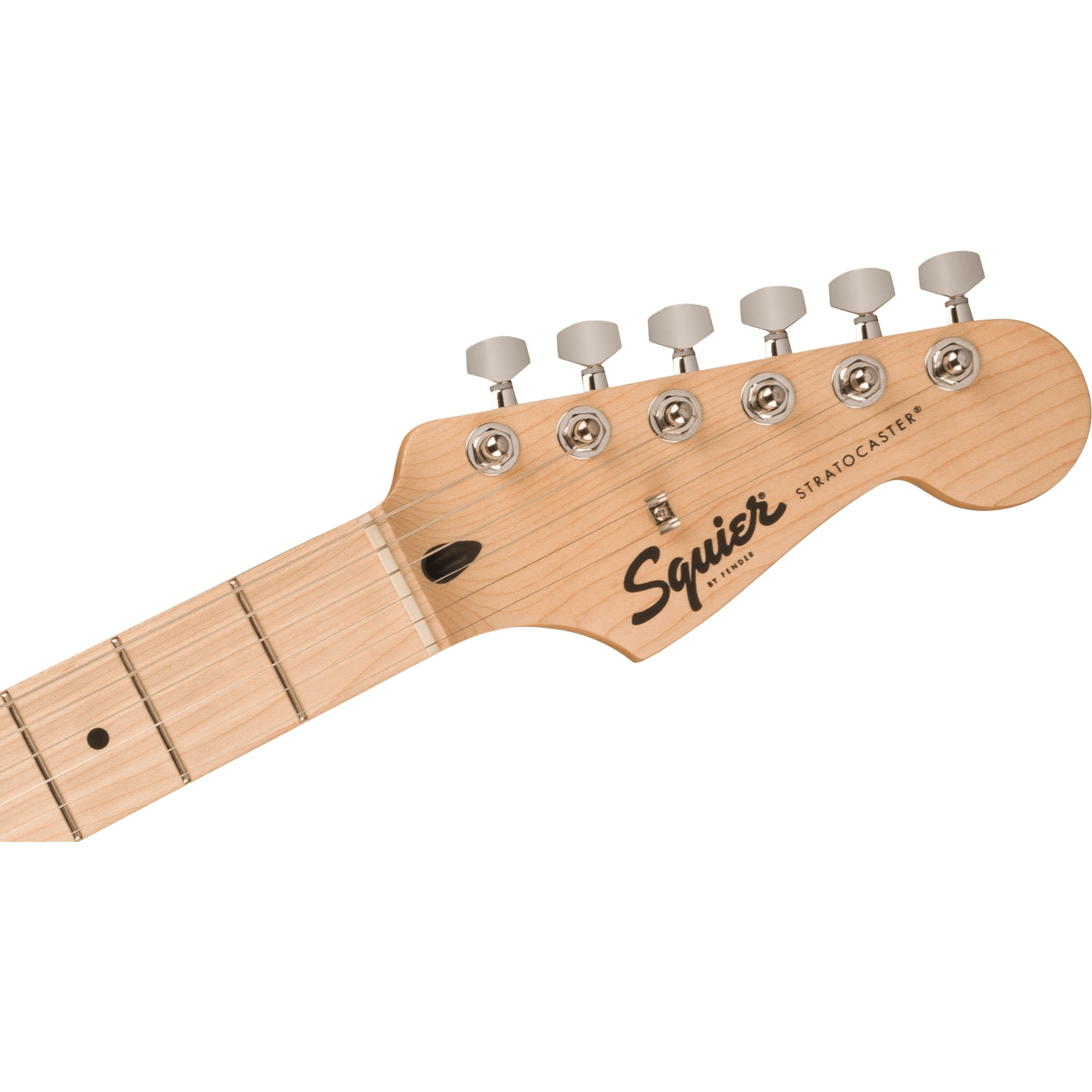 Squier E-Gitarre, E-Gitarren, ST-Modelle, Sonic Stratocaster HSS MN Black - E-Gitarre
