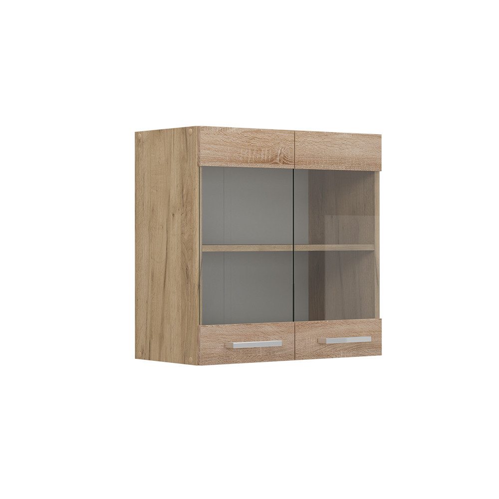 Vicco Glashängeschrank R-Line, Sonoma/Goldkraft Eiche, 60 günstig online kaufen