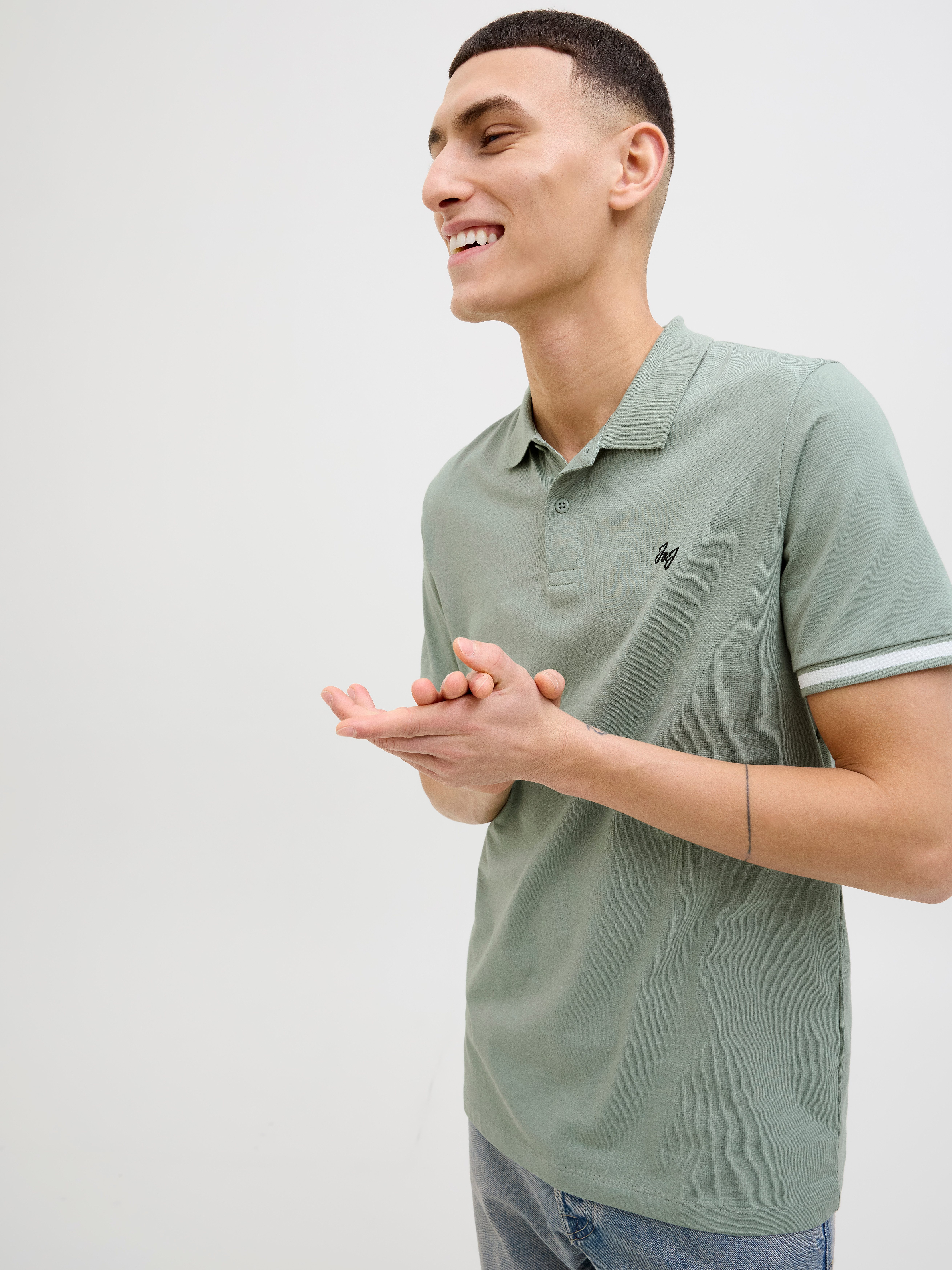 Jack & Jones Poloshirt JJEJERSEY LOGO günstig online kaufen