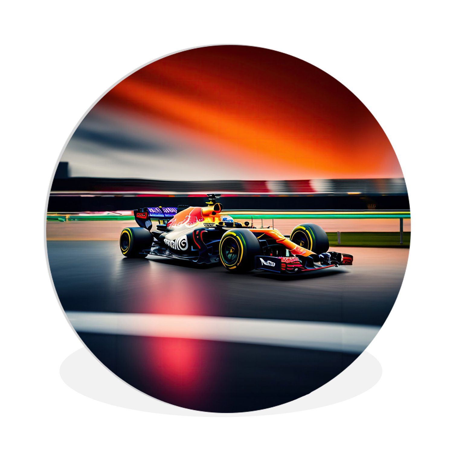 Gemälde Auto - Formel 1 - Rennstrecke - Rennwagen