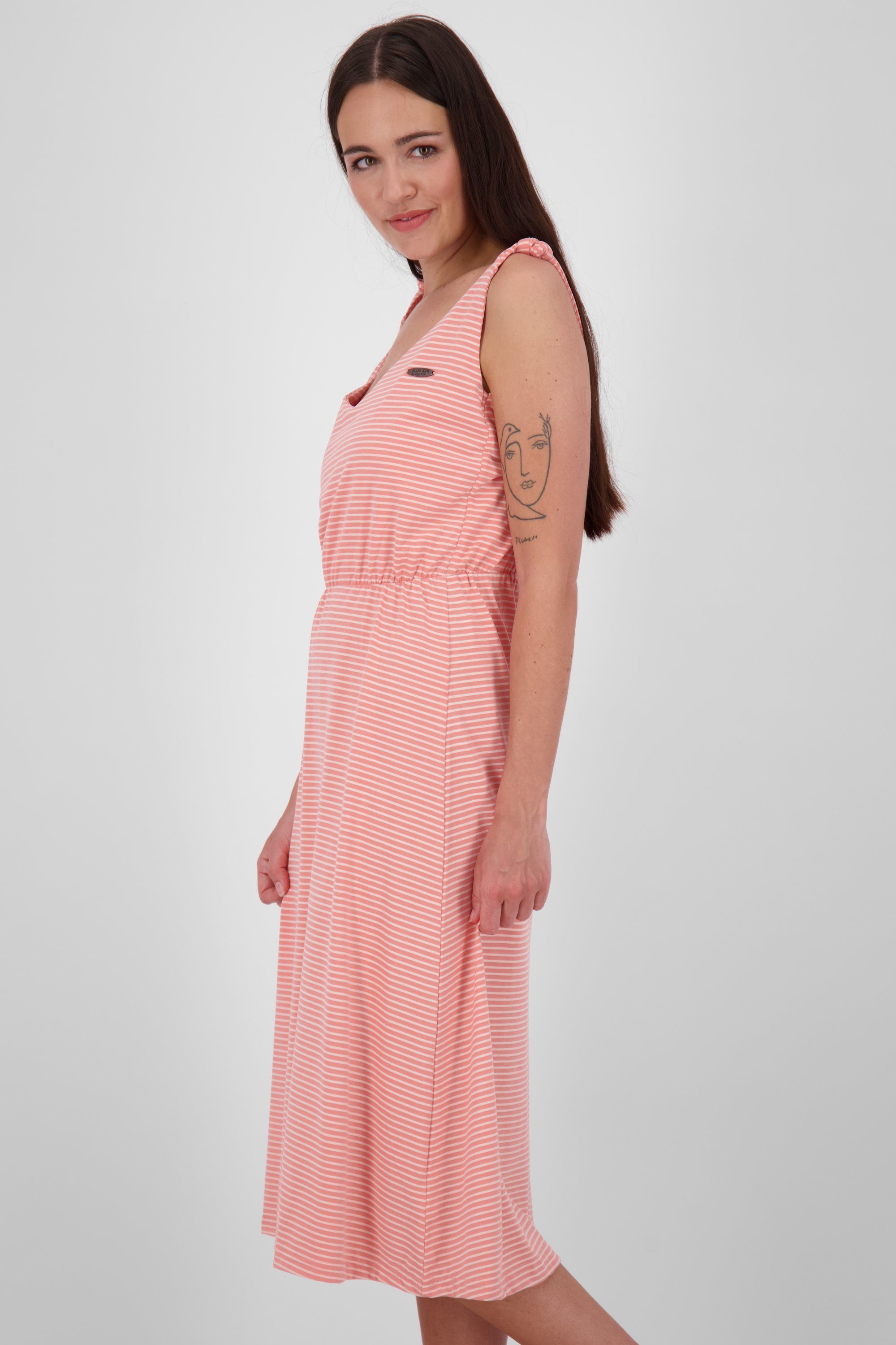 Alife & Kickin Blusenkleid MelinaAK peach Sommerkleid, Kleid Damen Dress