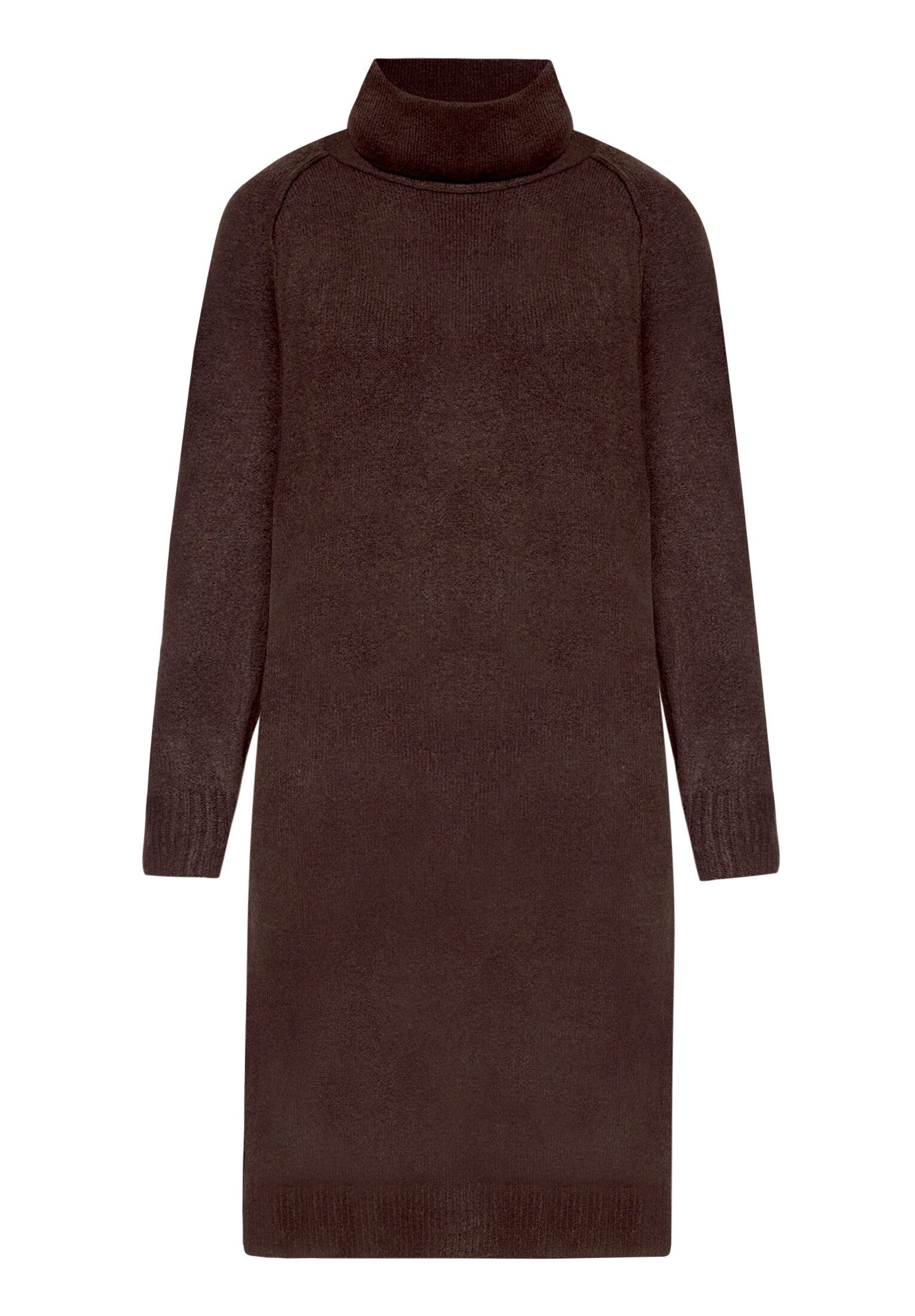 Cartoon Strickkleid Damen mit Turtle Neck