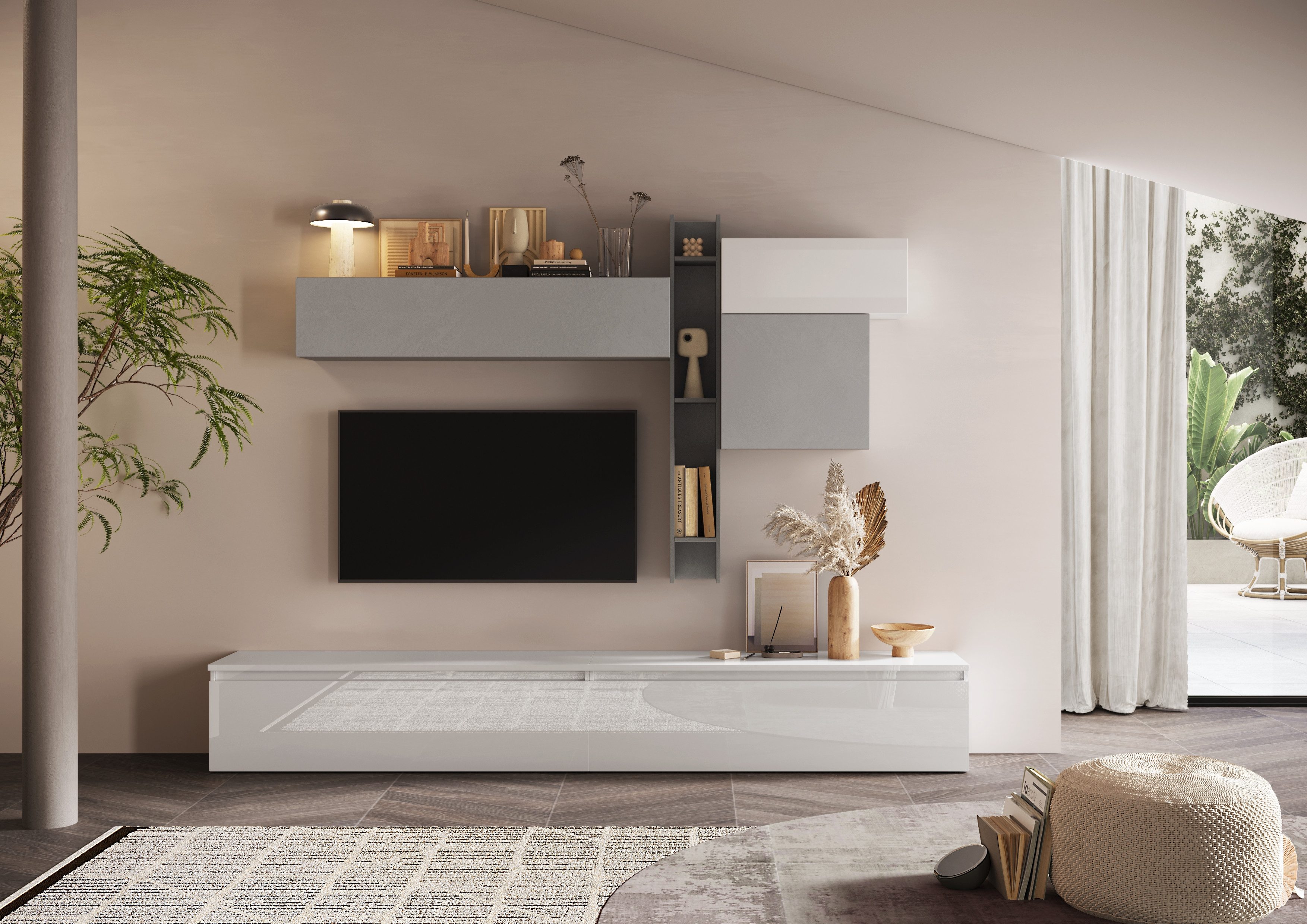 INOSIGN Wohnwand Infinity, 6tlg. Breite 276 cm, Höhe variabel, Schrankwand, günstig online kaufen