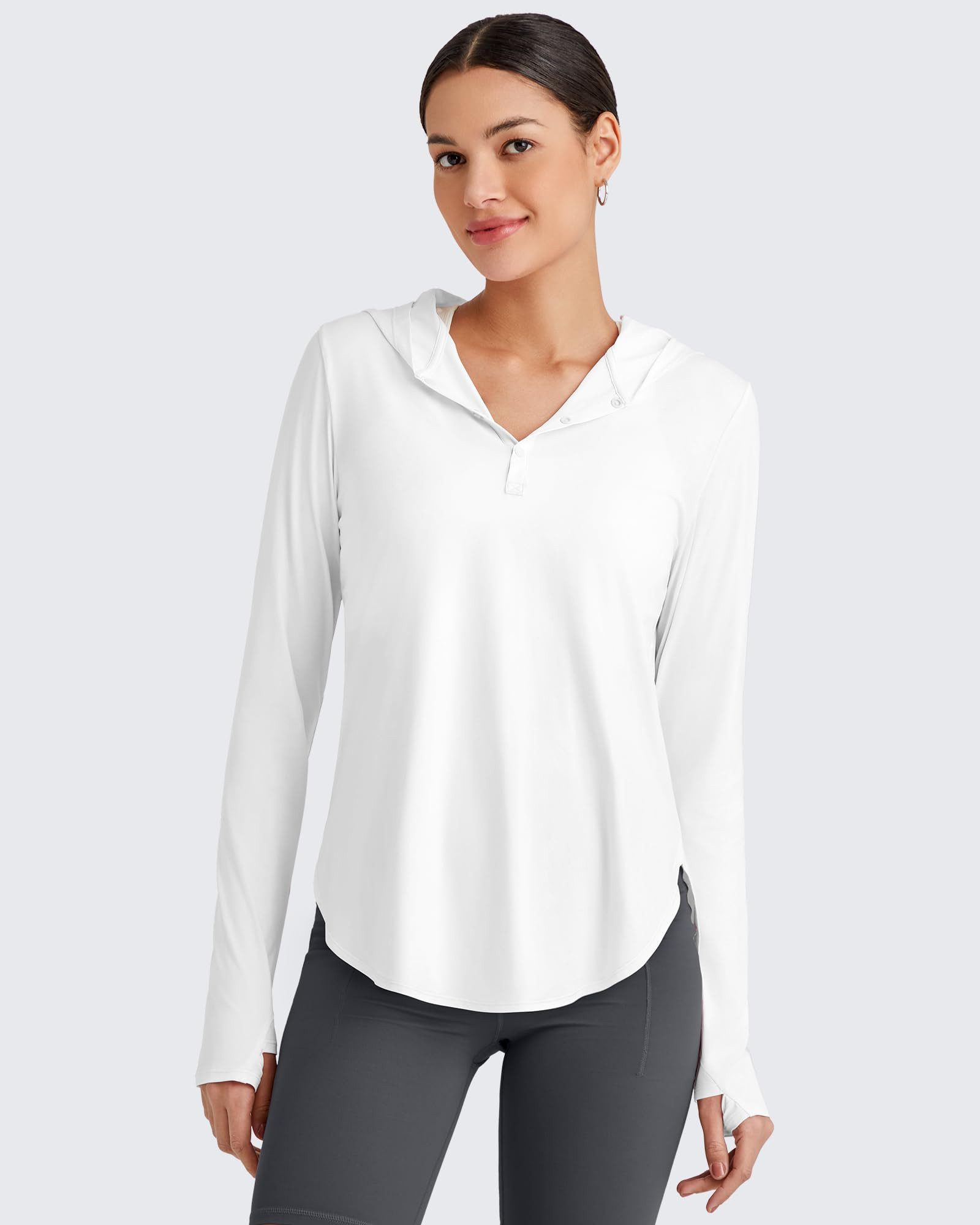 G4Free Langarmshirt G4Free Damen Sonnenhemden, Kapuzenpullover, Workout-Obe günstig online kaufen