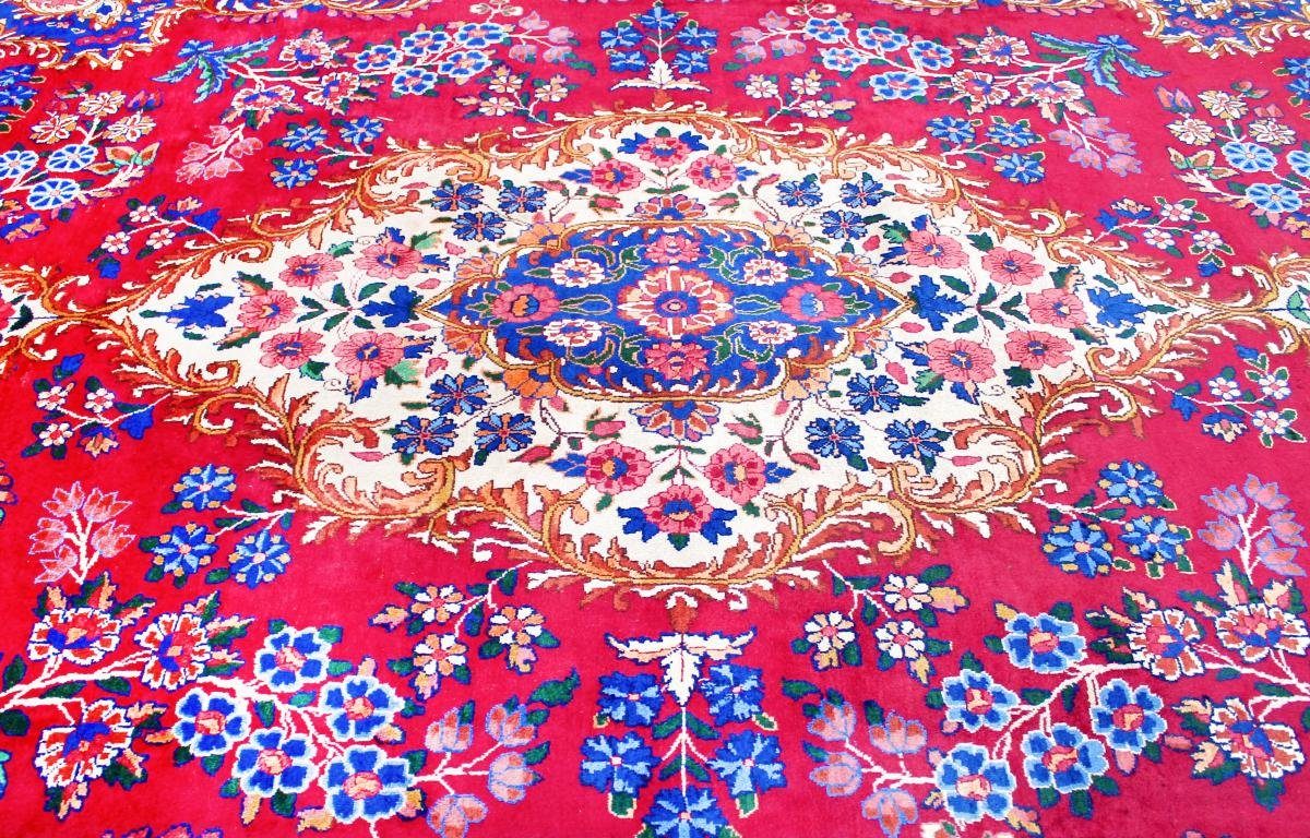 Orientteppich Yazd Orientteppich Nain 304x444 Handgeknüpfter Perserteppich, / Höhe: Trading, rechteckig, mm 12