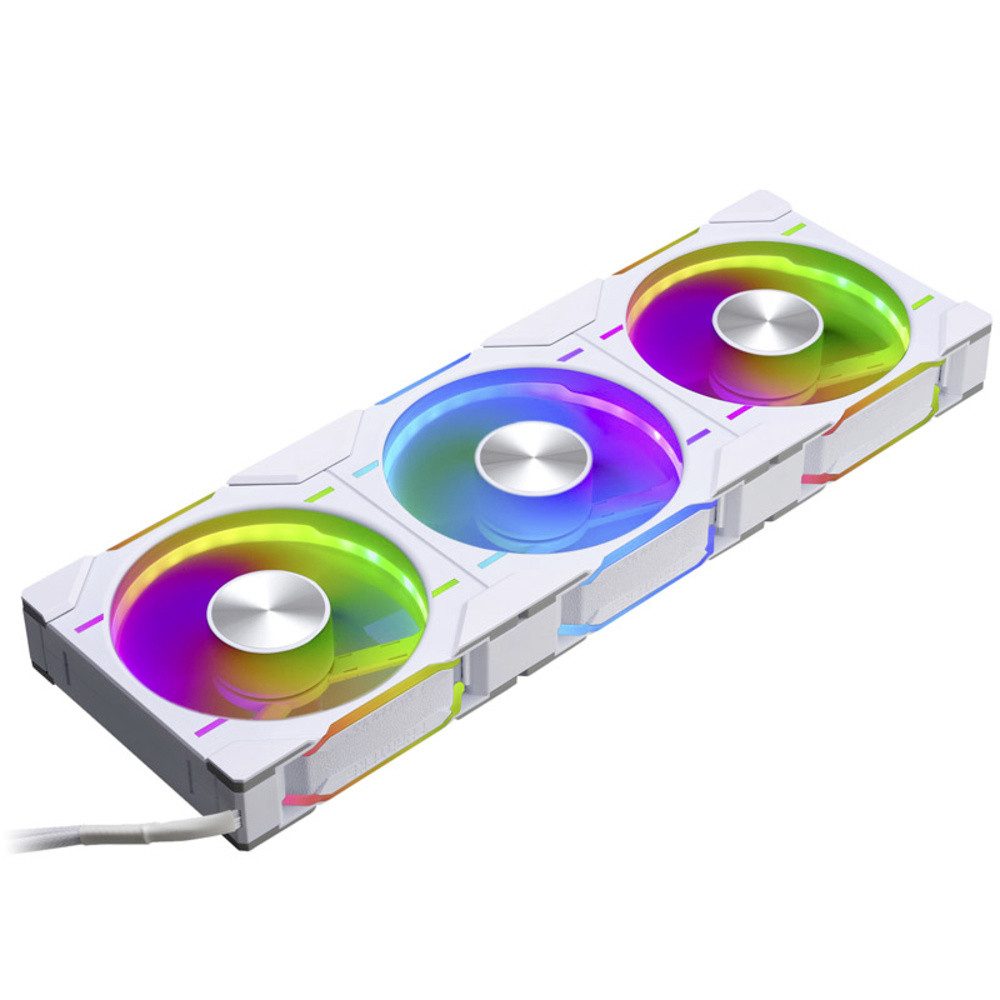 PHANTEKS Computer-Kühler Phanteks D30 PWM Regular Airflow D-RGB PC-Gehäuse-Lüfter Weiß (B x H x