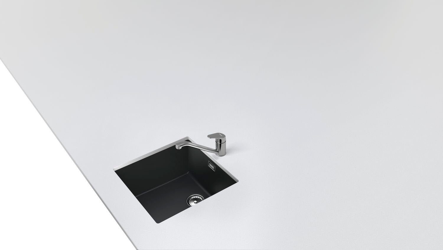 Schock Küchenarmatur Evinas Hochdruck, Festauslauf, Flüsterperlator, Schwenkbereich 360°