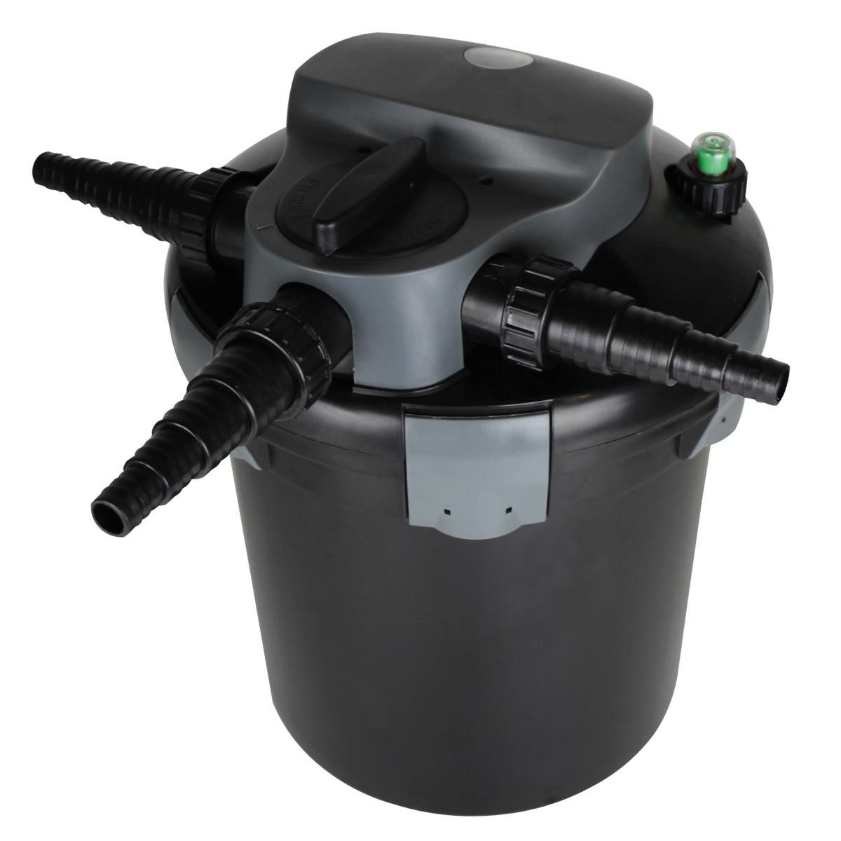 Teichfilter Druckfilter Bio 6000 L/H, Teichfilter mit UV Lampe, Filteranlage