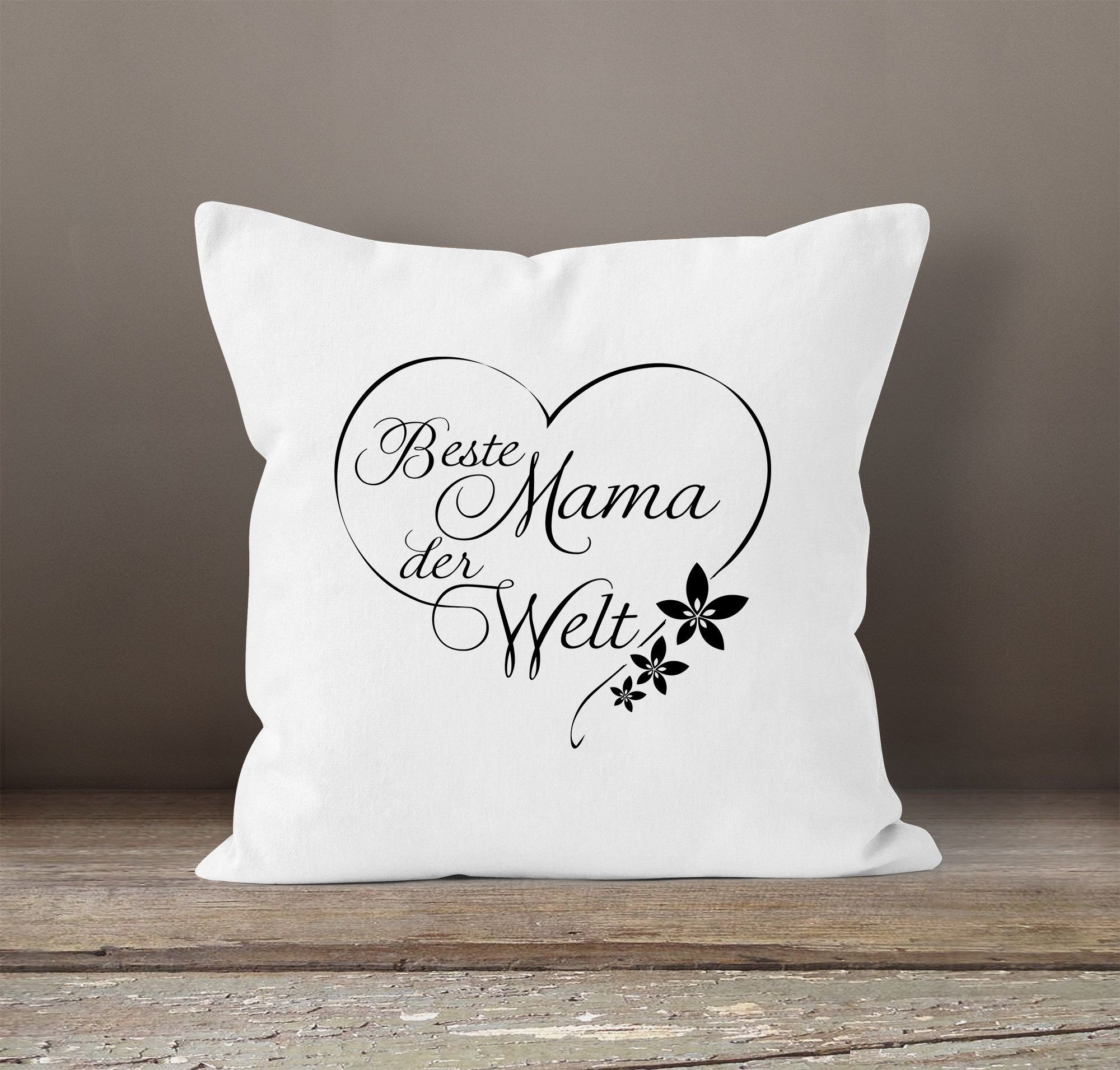 MoonWorks Dekokissen Kissenbezug Beste Mama der günstig online kaufen