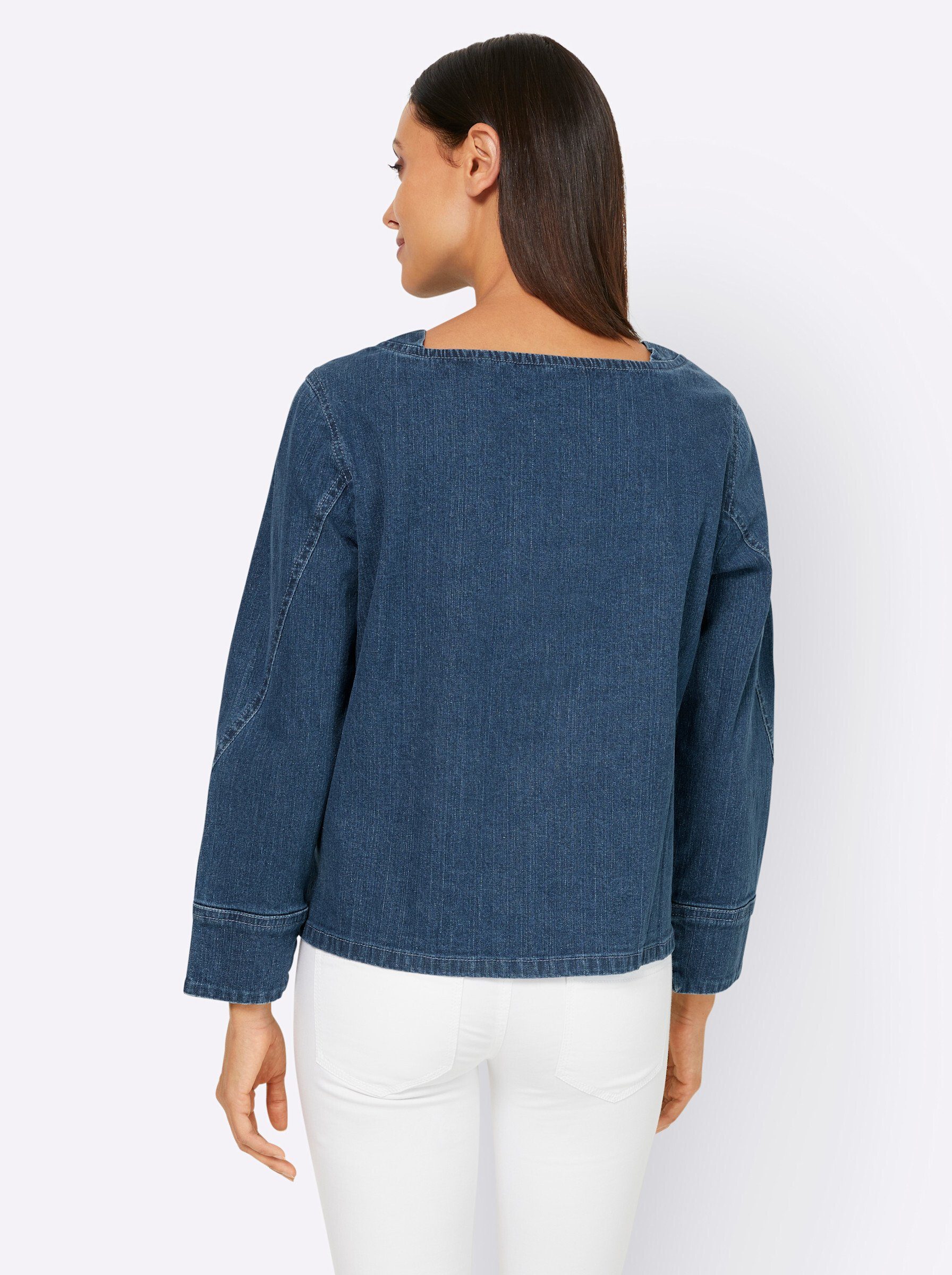 heine Klassische Bluse Jeansbluse . günstig online kaufen