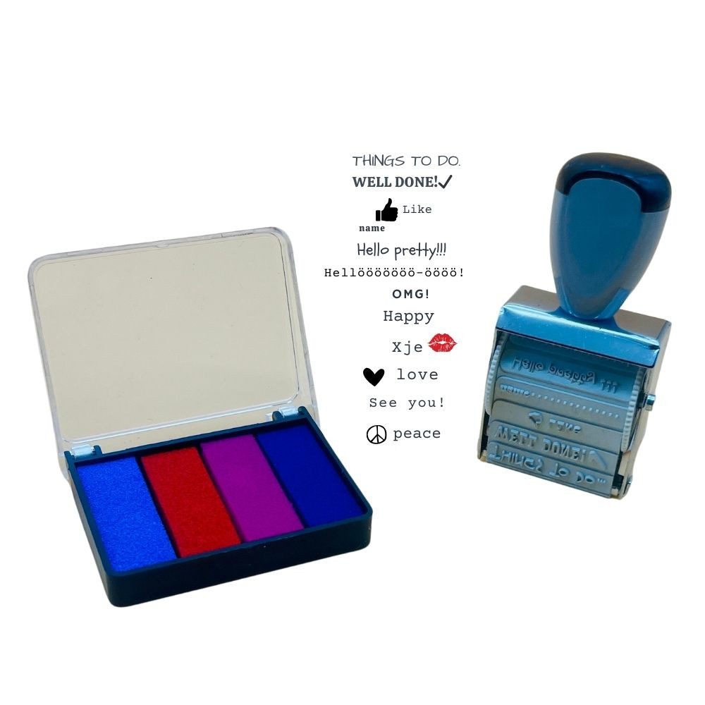 ZD Trading Haushaltshobel Creative Mini Roll stempel-Set zum kreativen Gestalten 12 Abdrucke