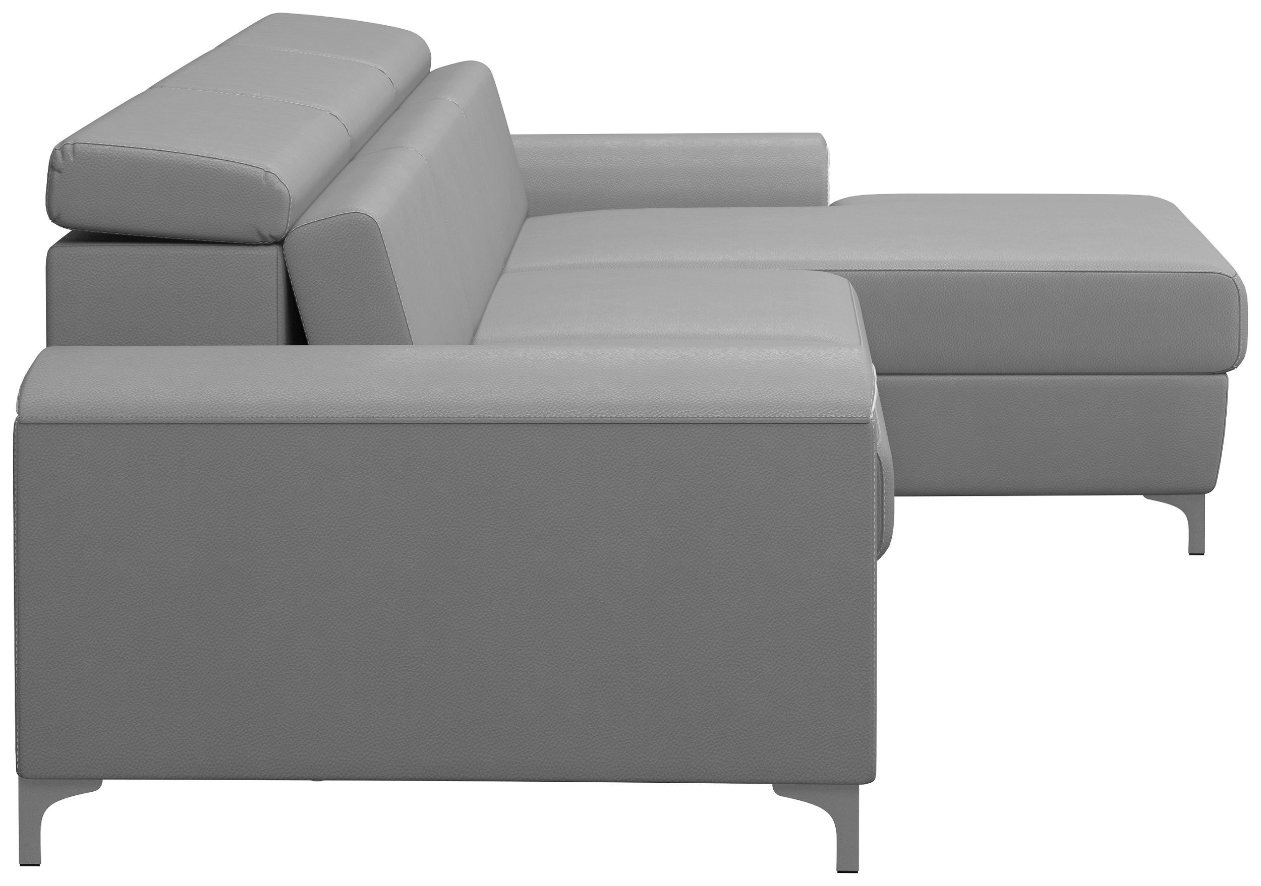Stylefy Ecksofa Lino, Sitzkomfort, L-Form, im stellbar, Eckcouch, frei Kopfteilverstellung bestellbar, links oder und mit Bettfunktion, mane inklusive rechts Bettkasten Raum