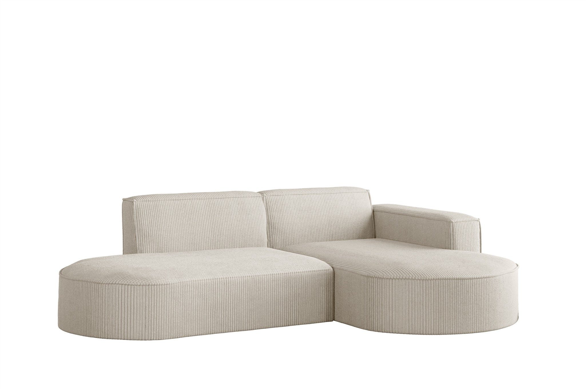 Fun Möbel Ecksofa Designersofa PALMA XS in Stoff Scala oder Noel, Auch mit Sessel erhältlich, Rundumbezug