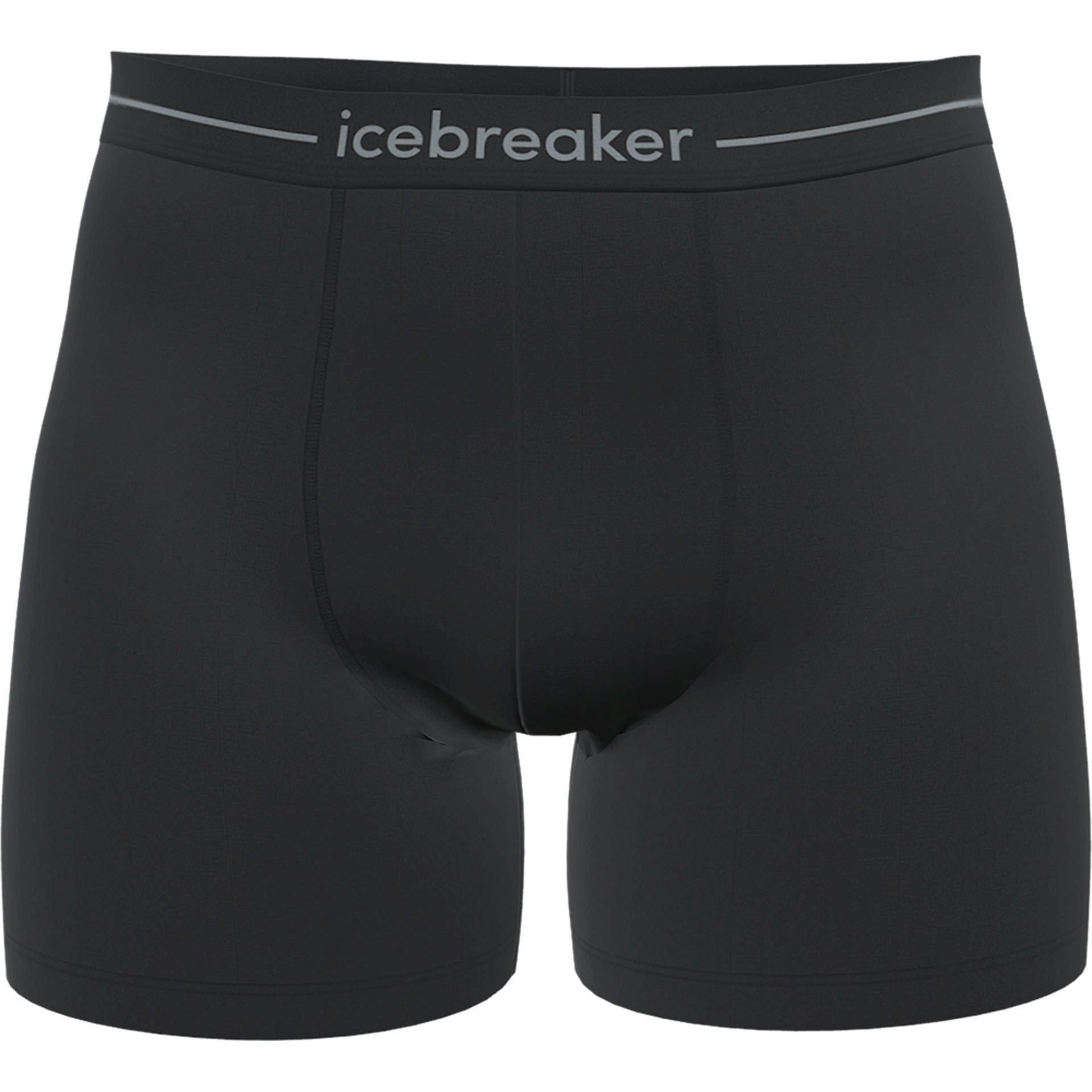 Icebreaker Boxershorts Anatomica (Merinowolle) 2024 Unterwäsche schwarz Herren