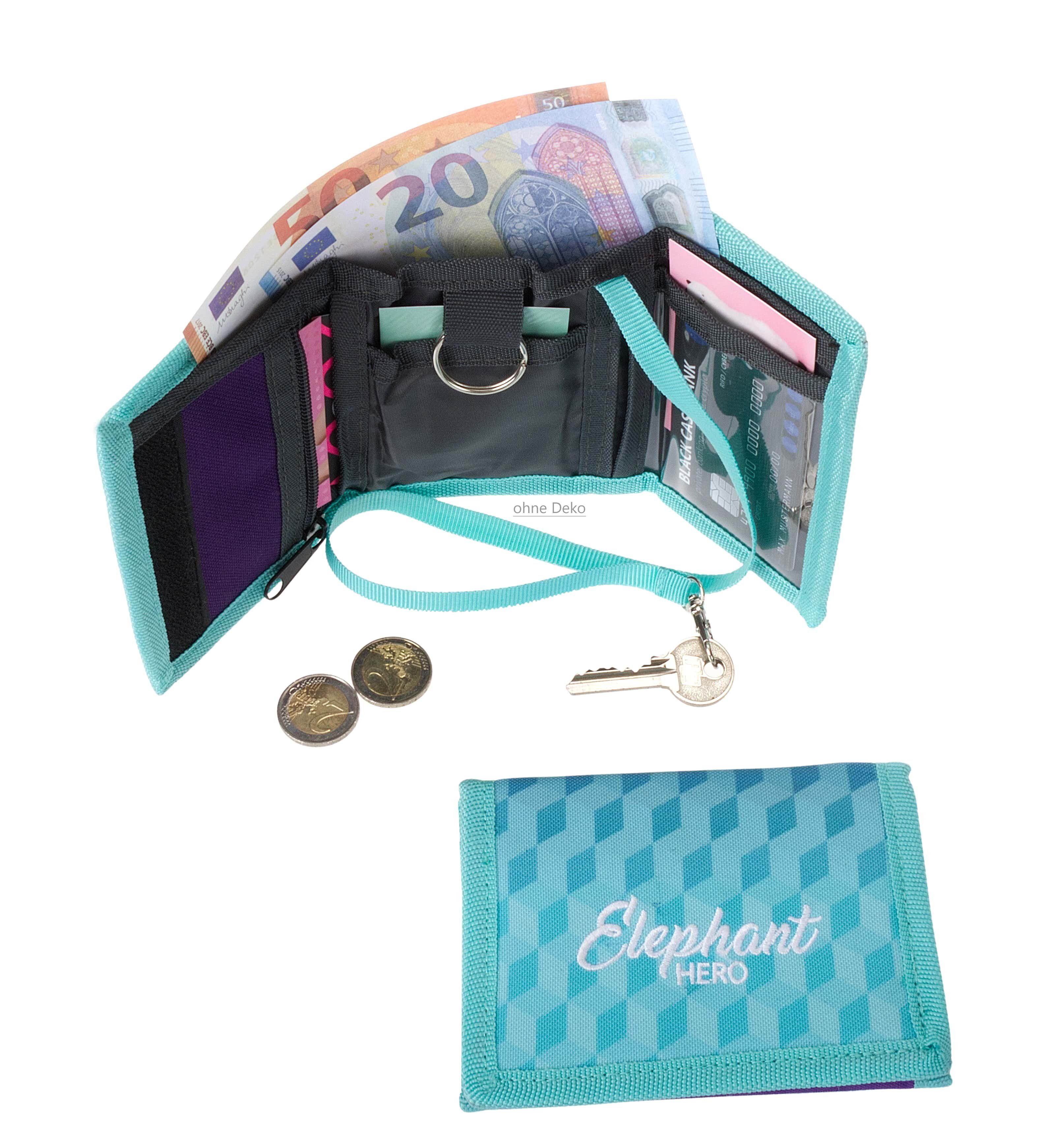 ELEPHANT Geldbörse Mädchen Jungen Hero Signature, Wallet Klettbörse Schülerbörse Schlüsselring Ausweisfach – Bild 5 von 5