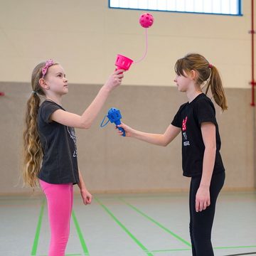 Sport-Thieme Spiel, Geschicklichkeitsspiel Ball an der Schnur, Fördert die Augen-Hand-Koordination