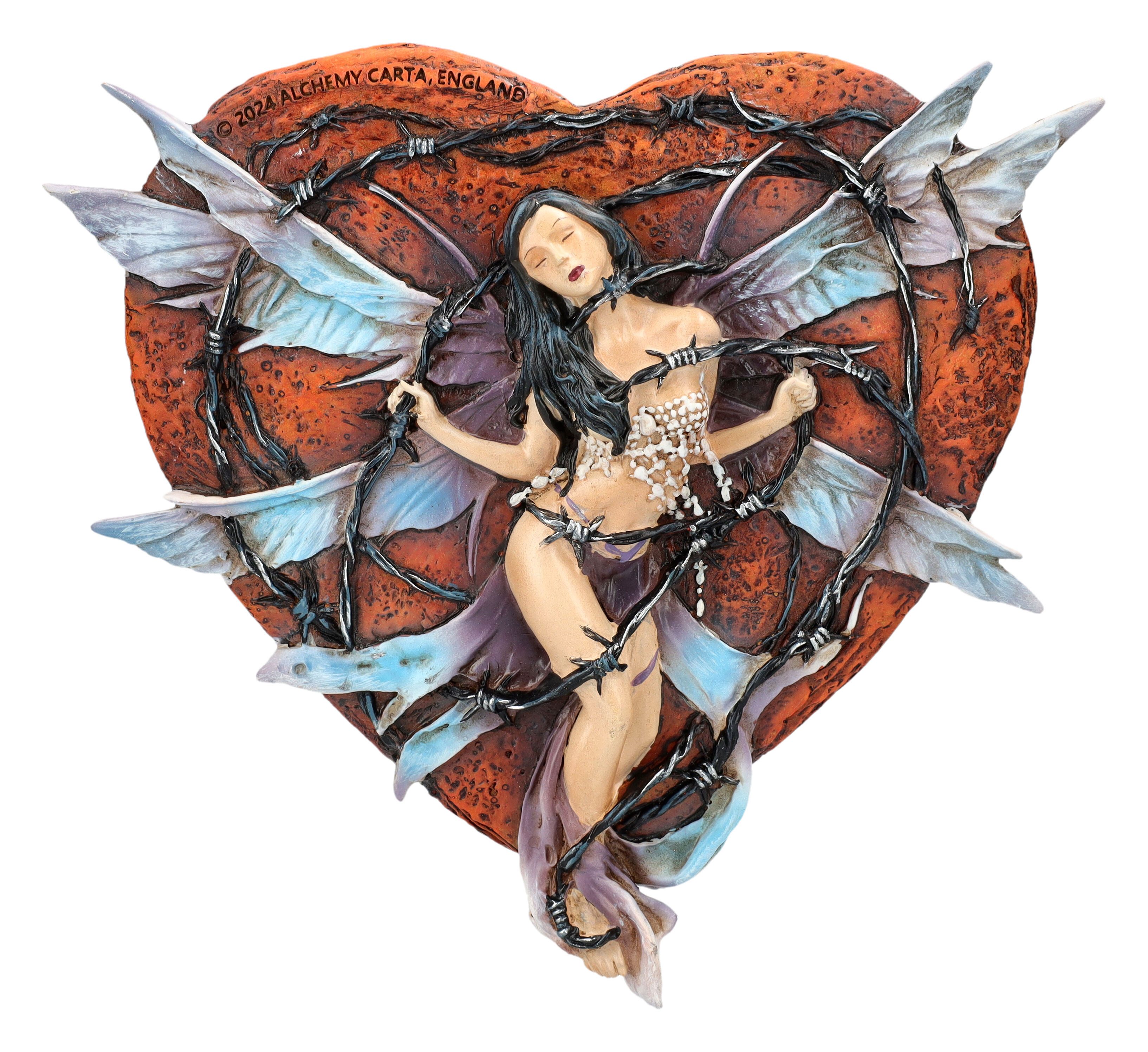 Figuren Shop GmbH Dekofigur Gothic Wandrelief – Oubliette de la Coeur Elfen Deko 15,5cm by Alchemy