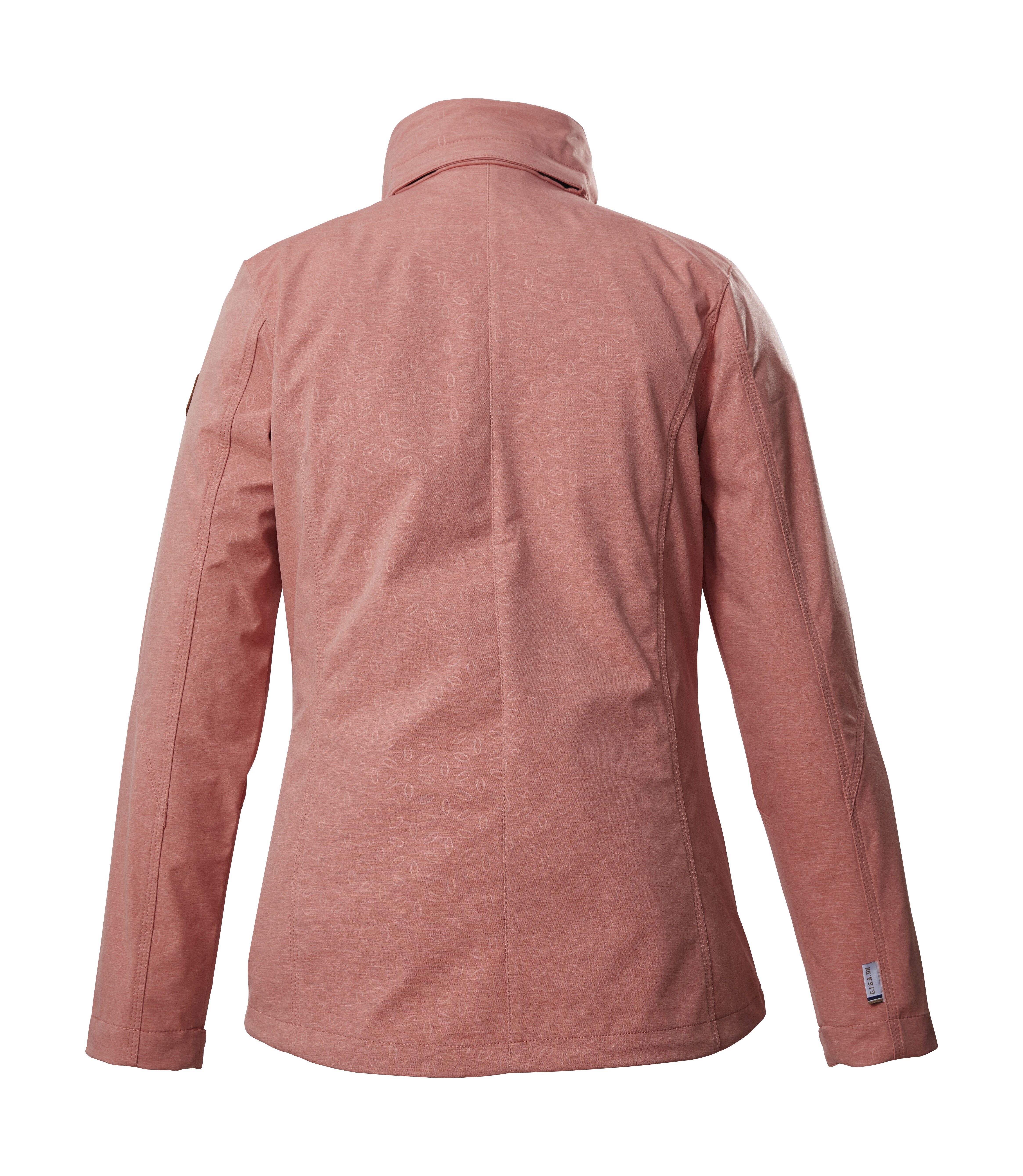 G.I.G.A. DX by killtec Softshelljacke GS 141 WMN SFTSHLL JCKT Softshelljacke mit floralem Muster, wasserabweisend, abnehmbare Kapuze