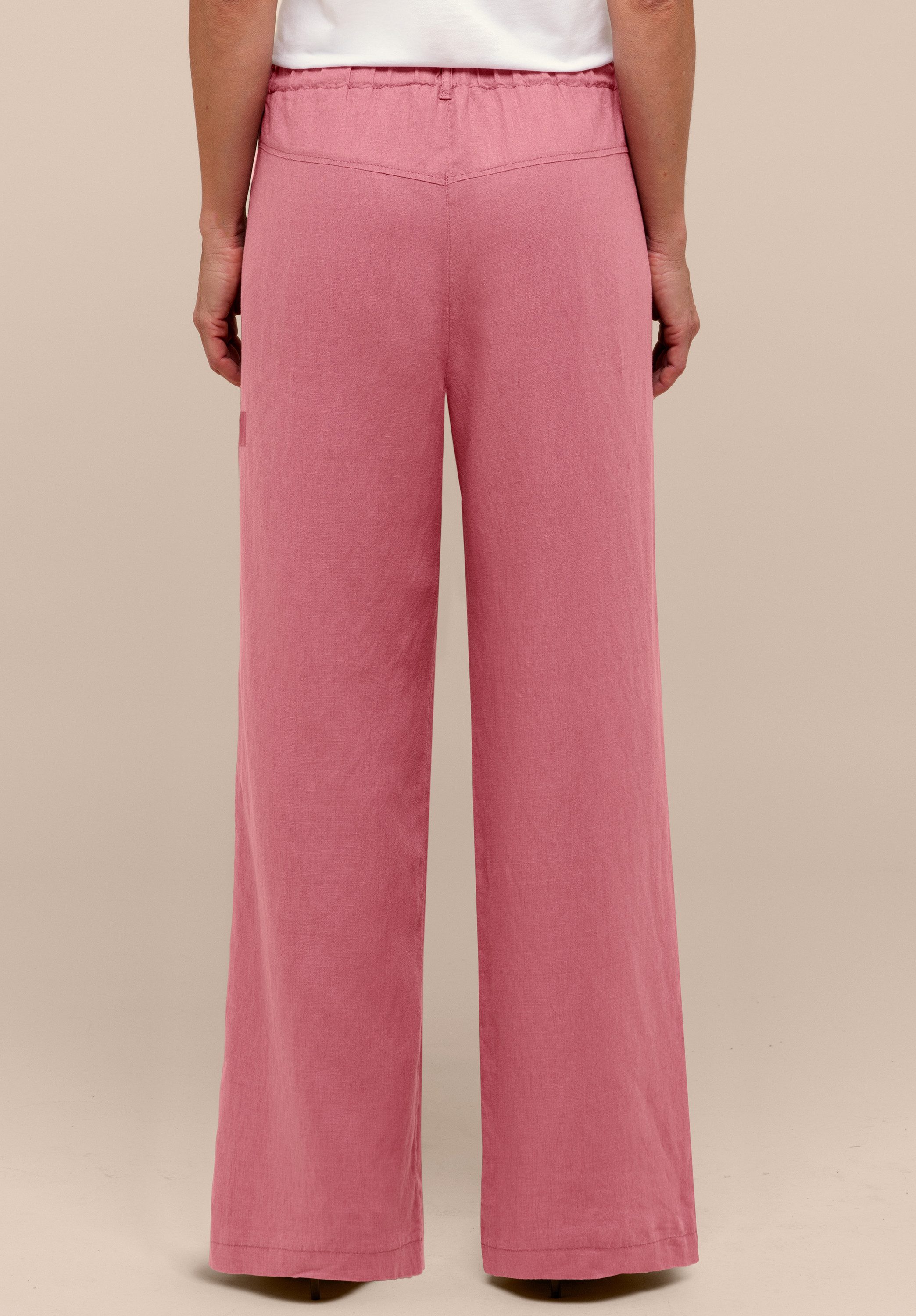 bianca Leinenhose PARIGI im cleanen Look und sommerlichen Trendfarben